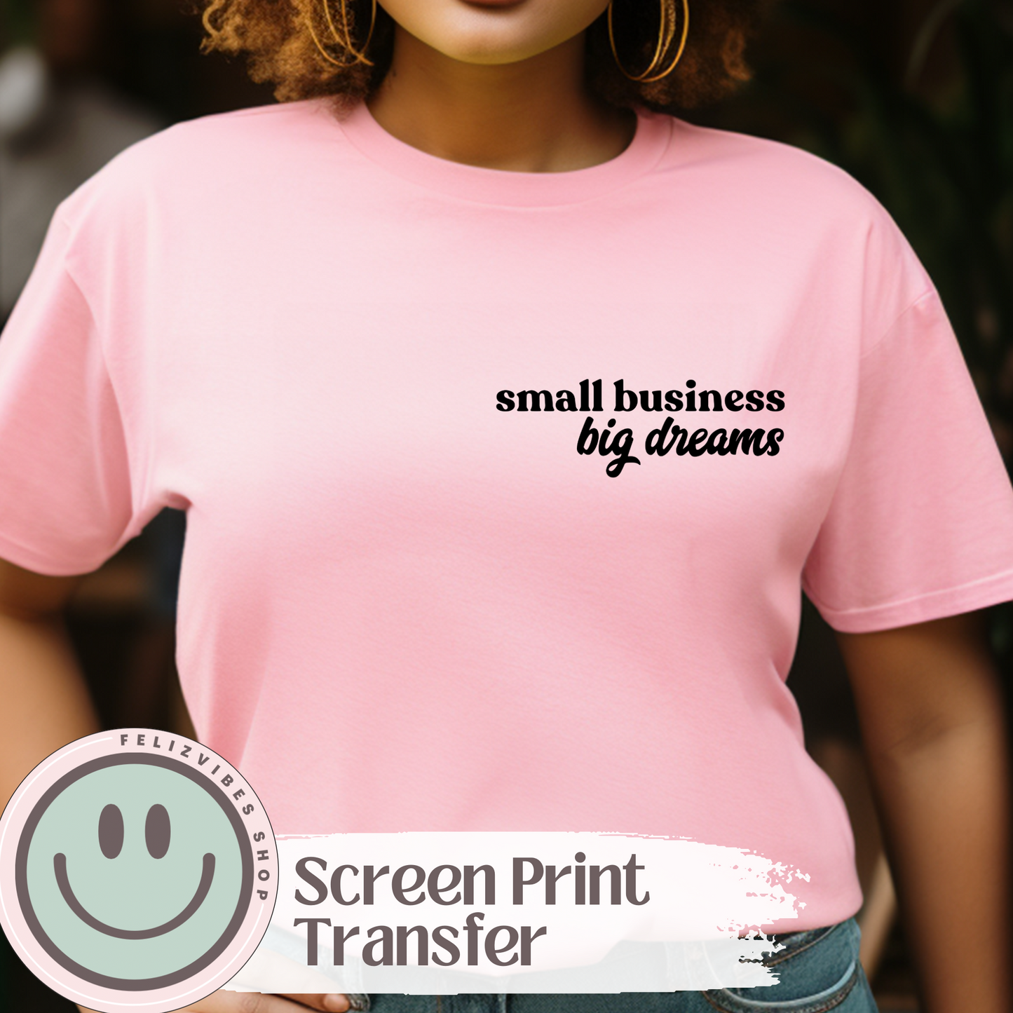 Small Business Pocket Print Screen Print