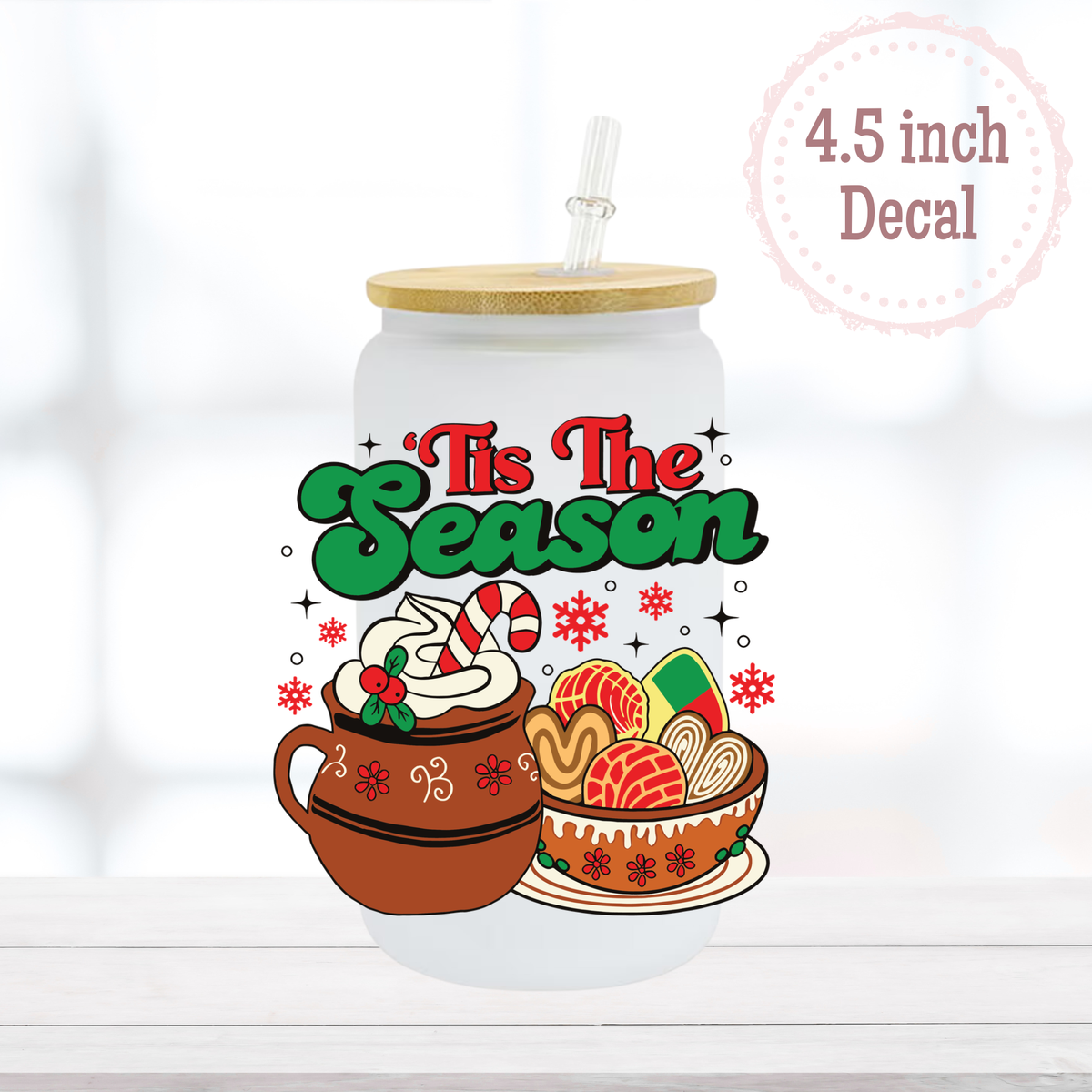 Tis the Season Concha UVDTF Decal