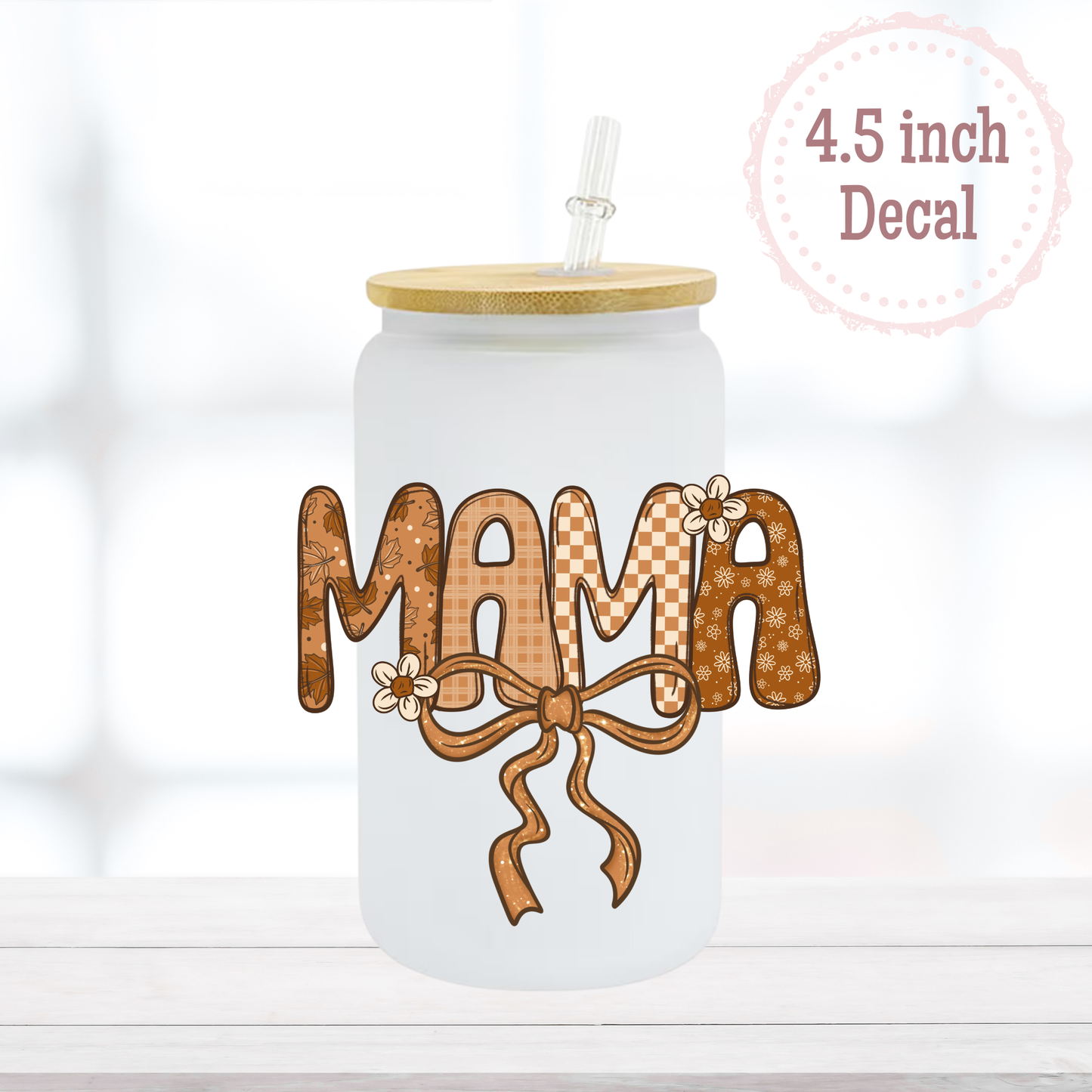 Mama Fall UVDTF Decal