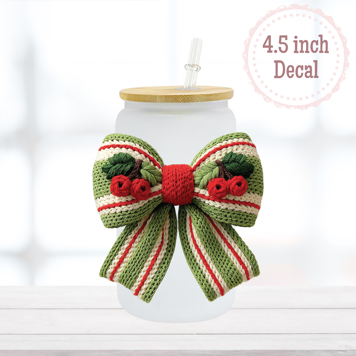 Faux Yarn Bow UVDTF Decal
