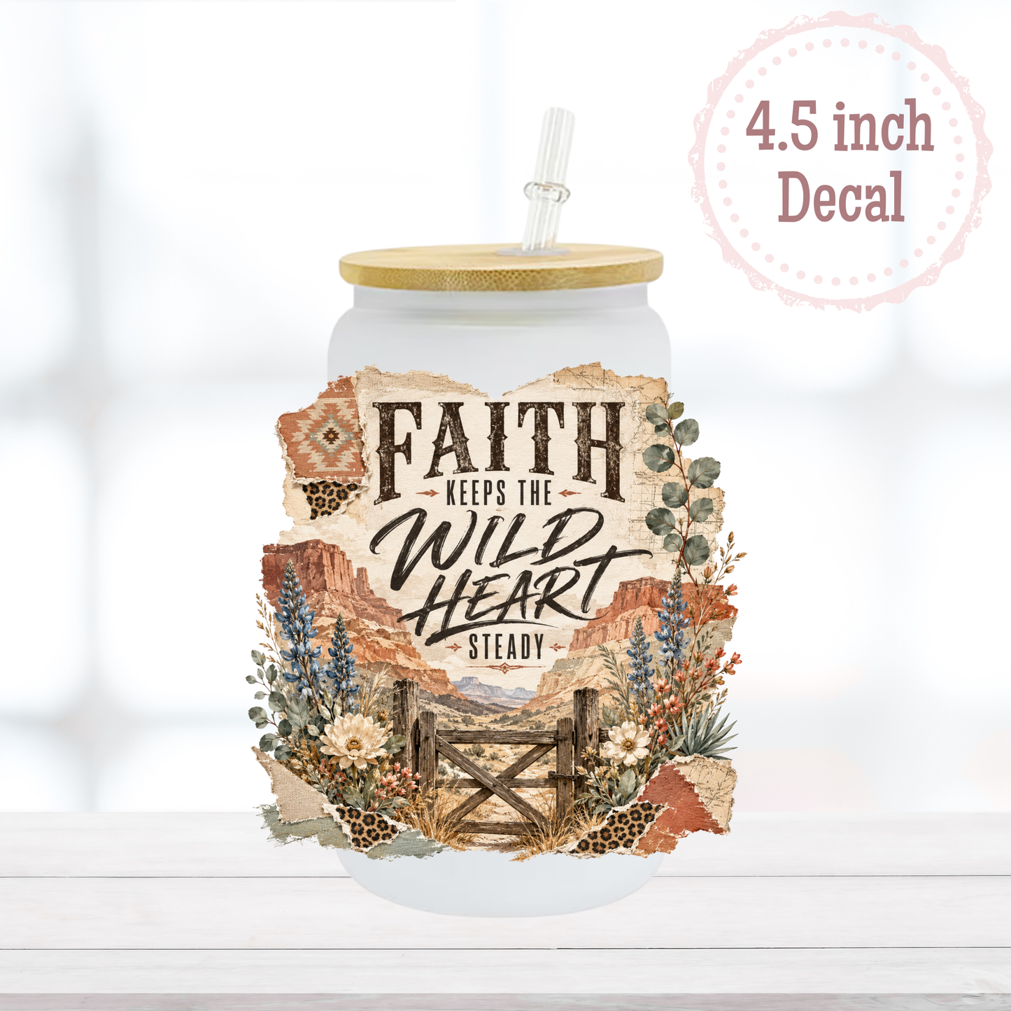Faith Keeps Steady UVDTF Decal