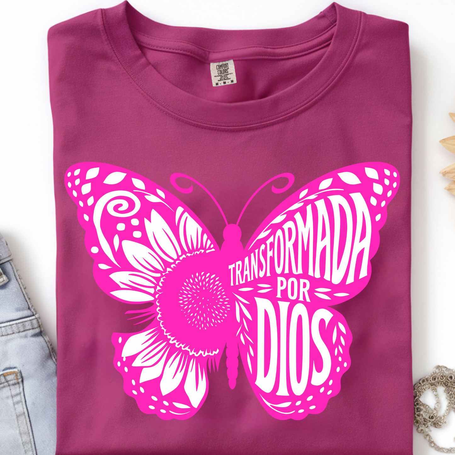 Transformed por Dios DTF Print