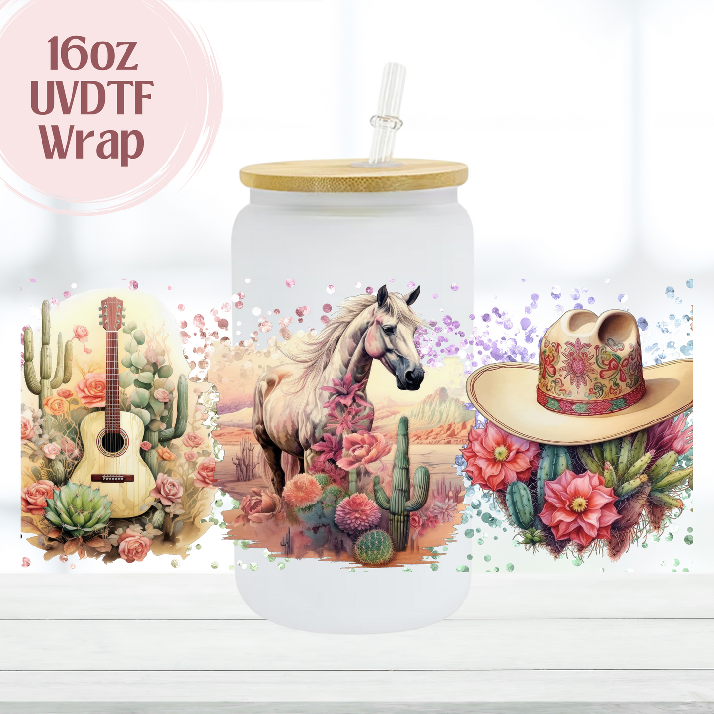 Horse 16oz UVDTF Cup Wrap