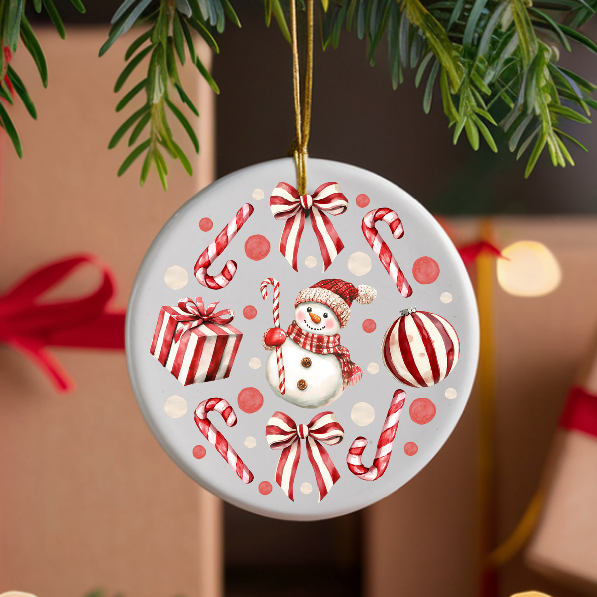 Snowman UVDTF Ornament Decal