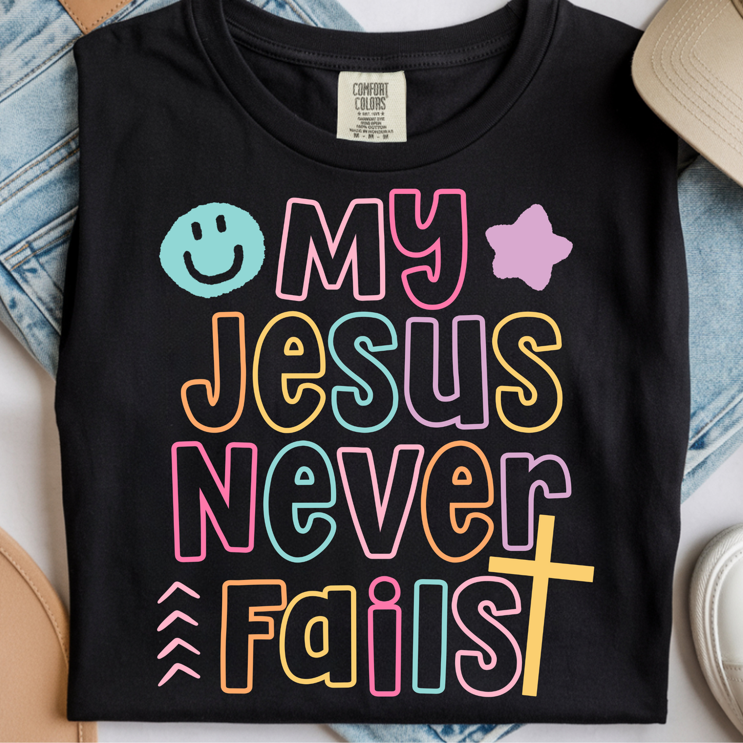 Jesus Never Fails DTF Print