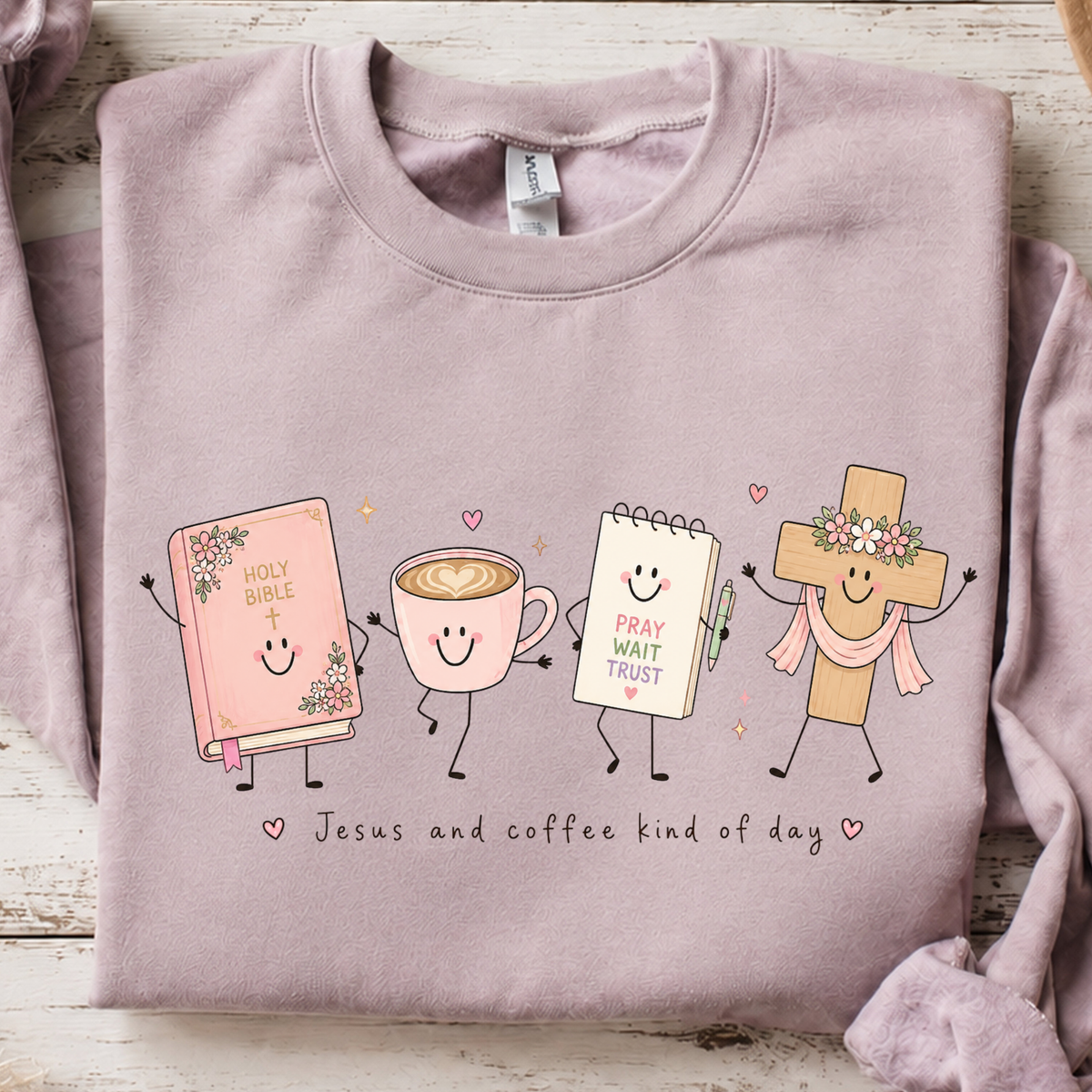 Jesus and Coffee Cuties DTF Print