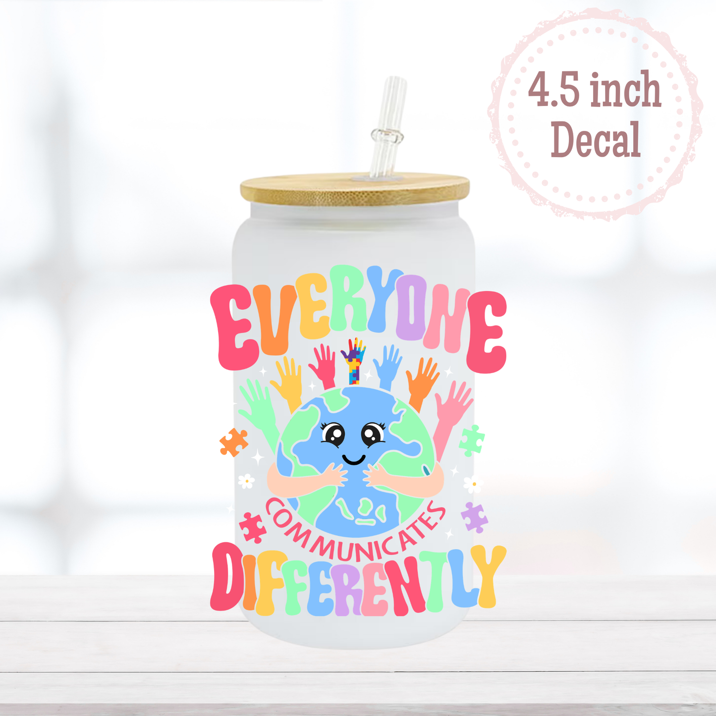 Communicates Differently UVDTF Decal