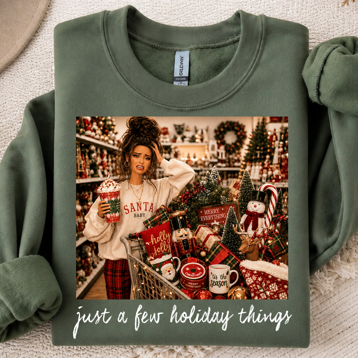 Few Holiday Things Doll DTF Transfer