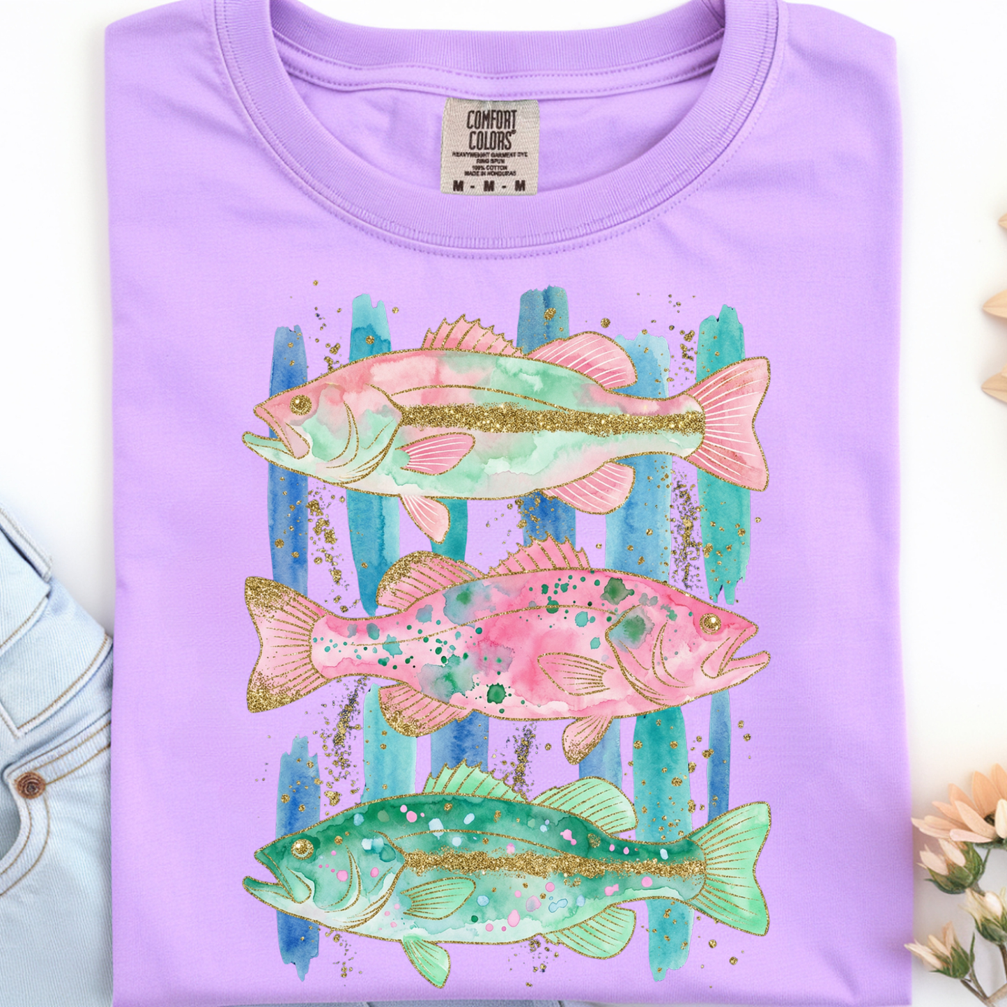 Fishes DTF Print