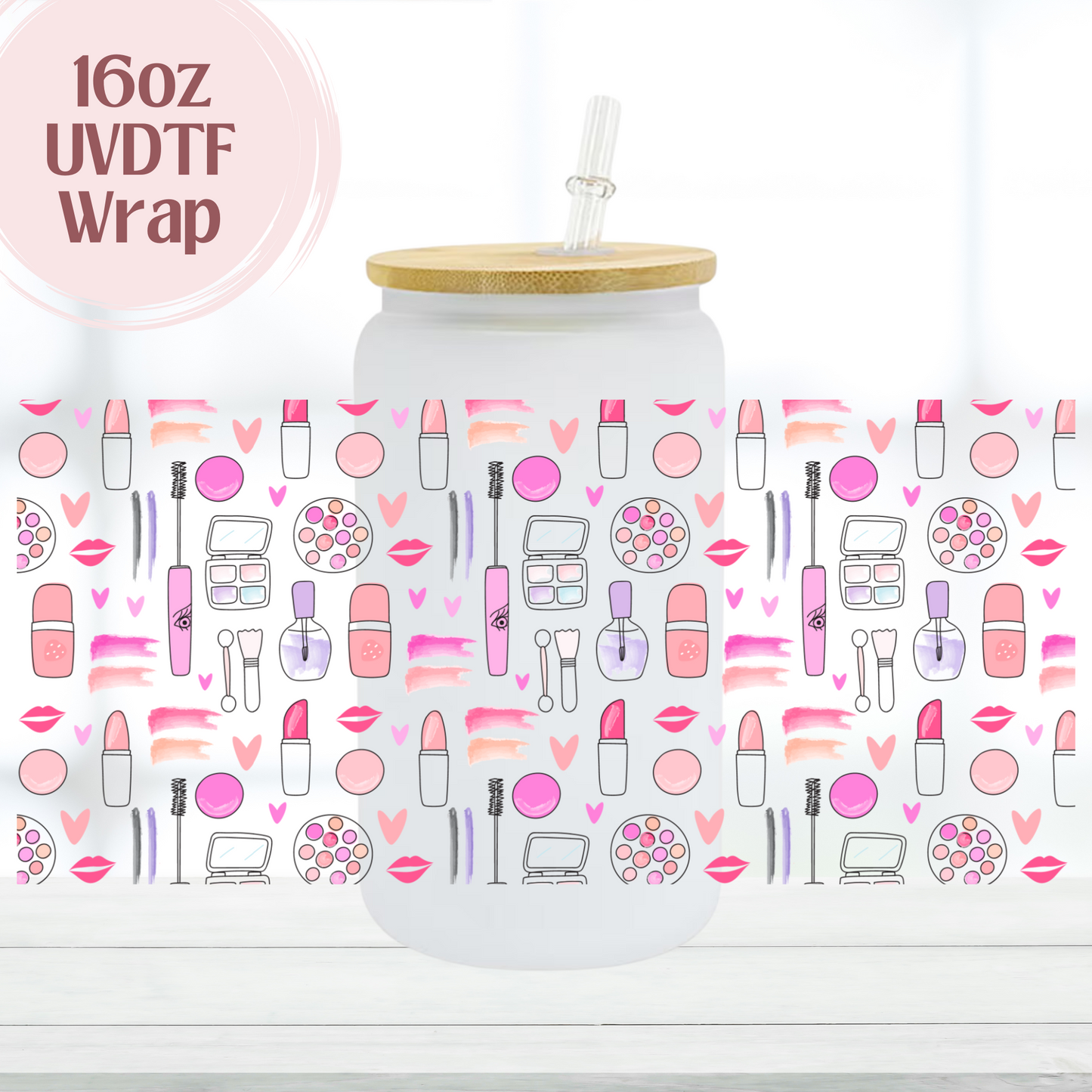 Makeup 16oz UVDTF Cup Wrap
