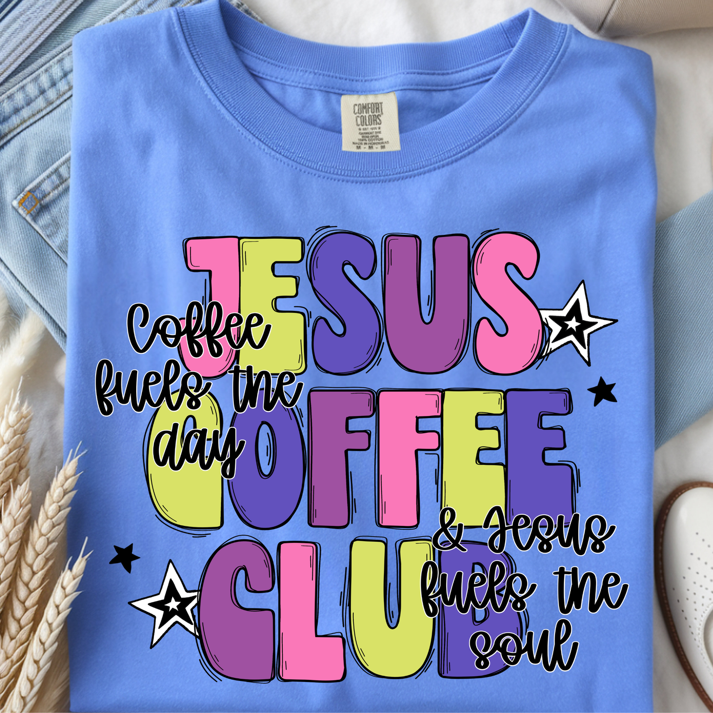 Jesus Coffee Club DTF Print