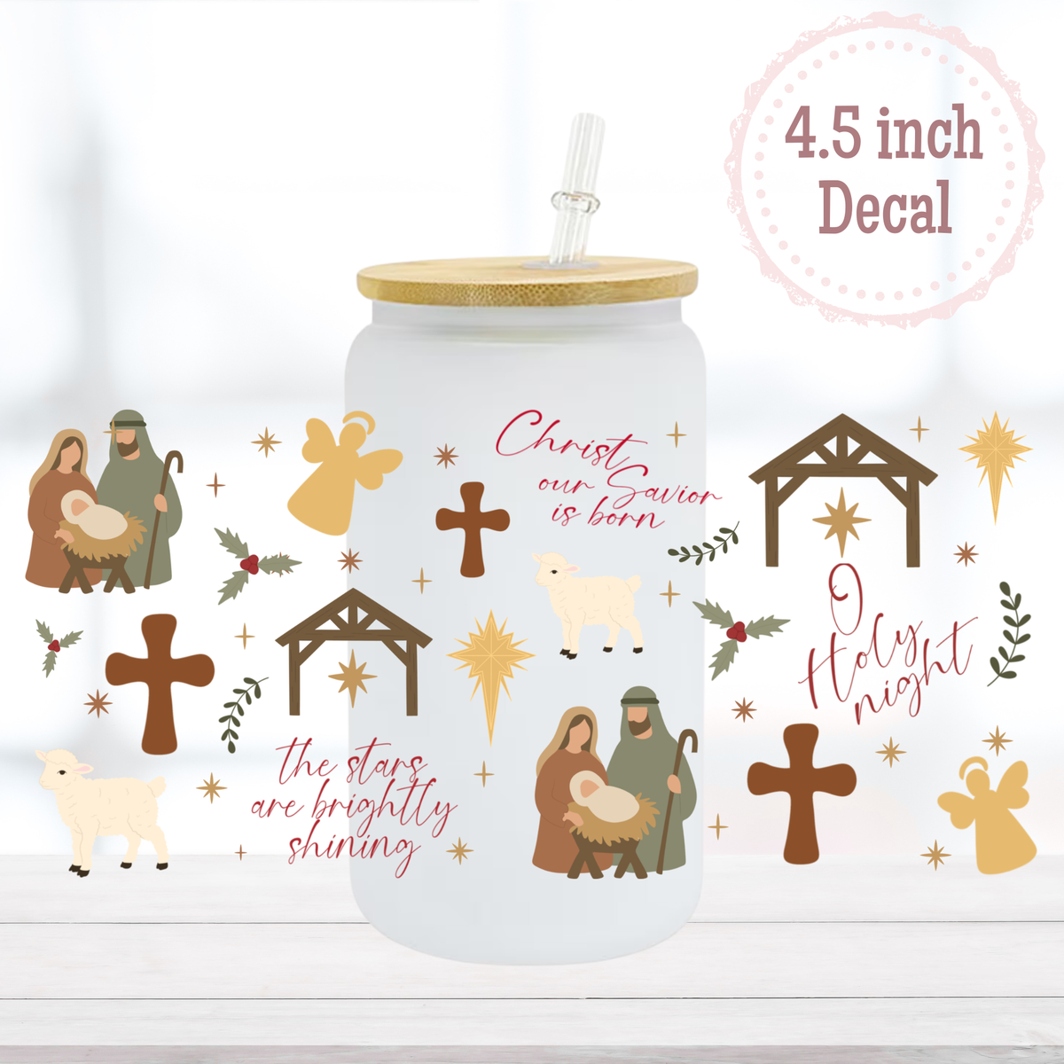 Oh Holy Night 16oz UVDTF Cup Wrap