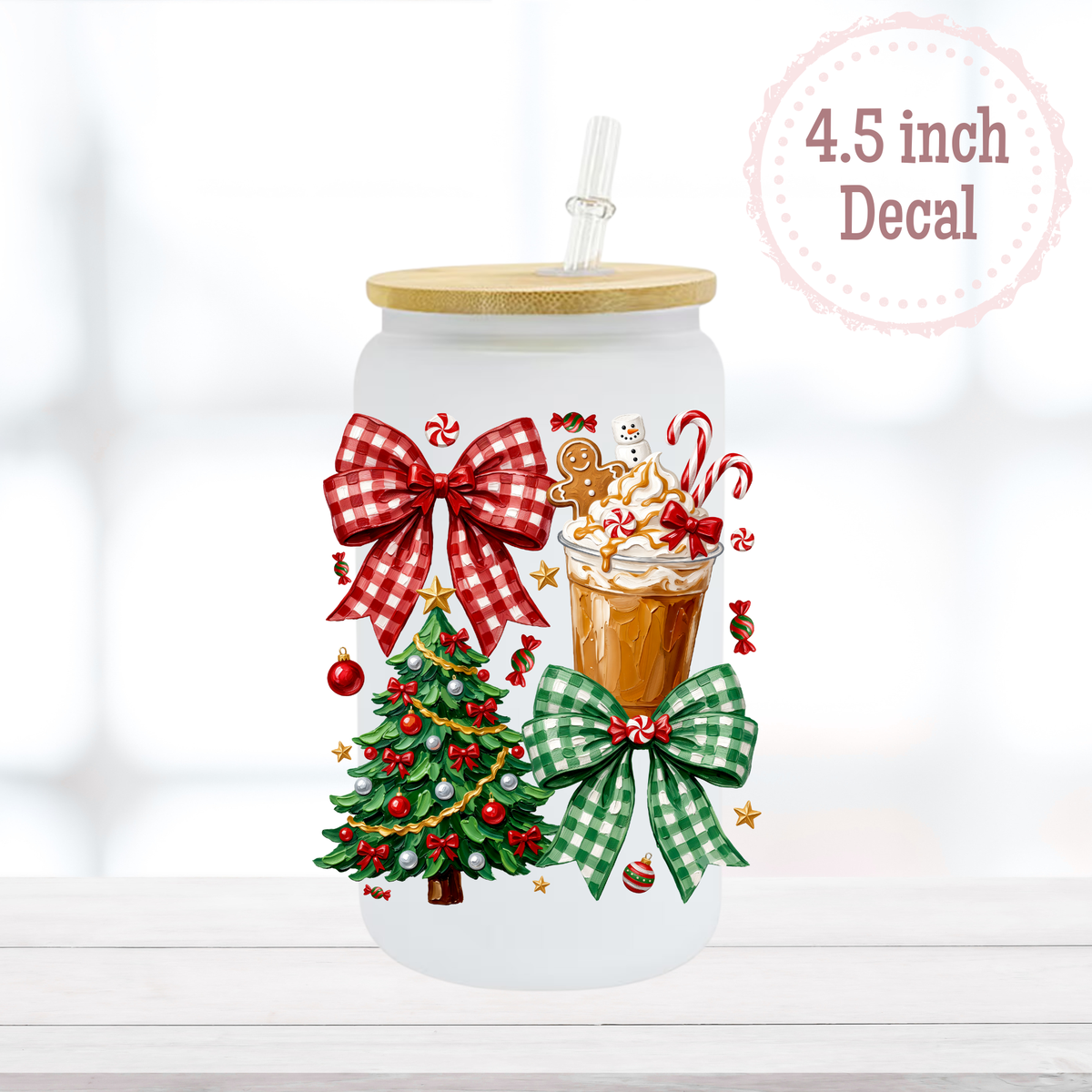 Coffee Christmas UVDTF Decal