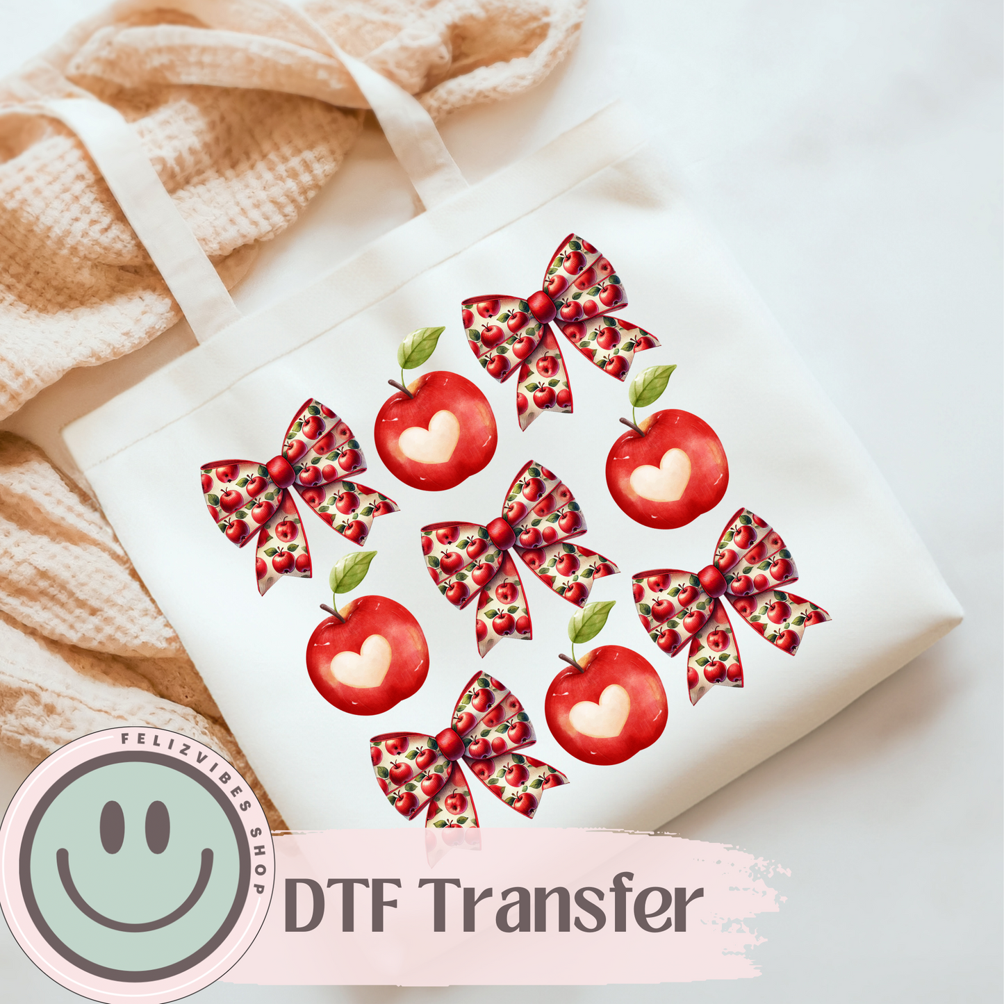 Apples Coquette DTF Print