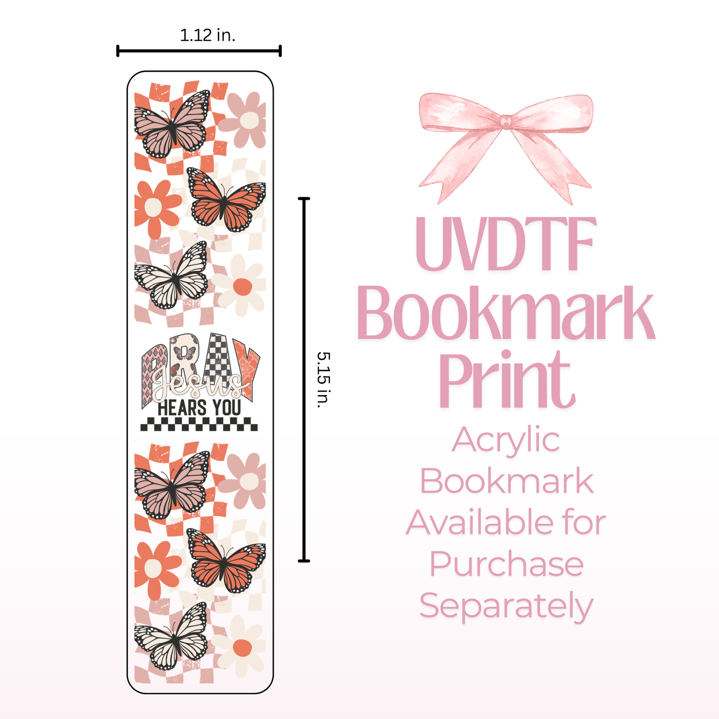 Pray Double Sided Bookmark