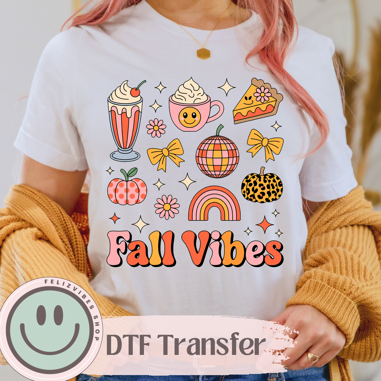 Fall Vibes DTF Print