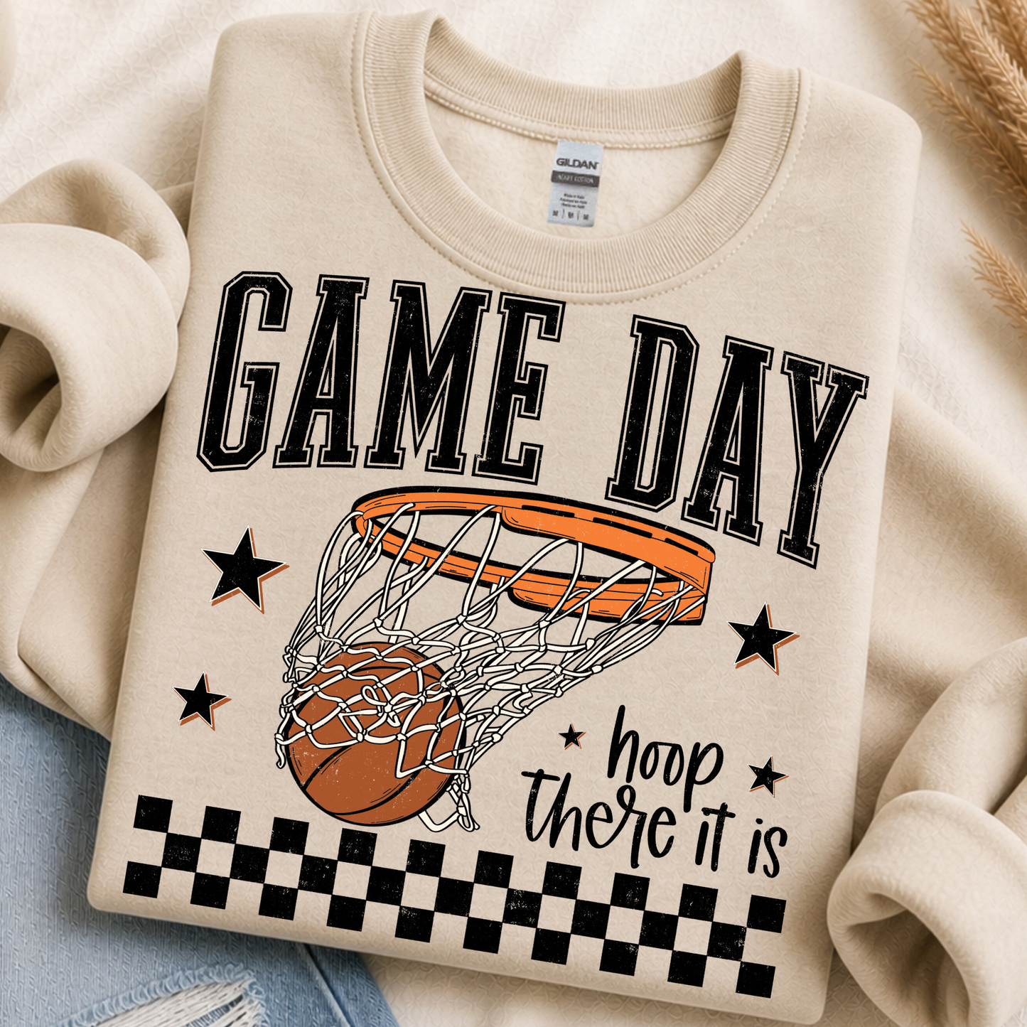 Game Day Basketball DTF Print