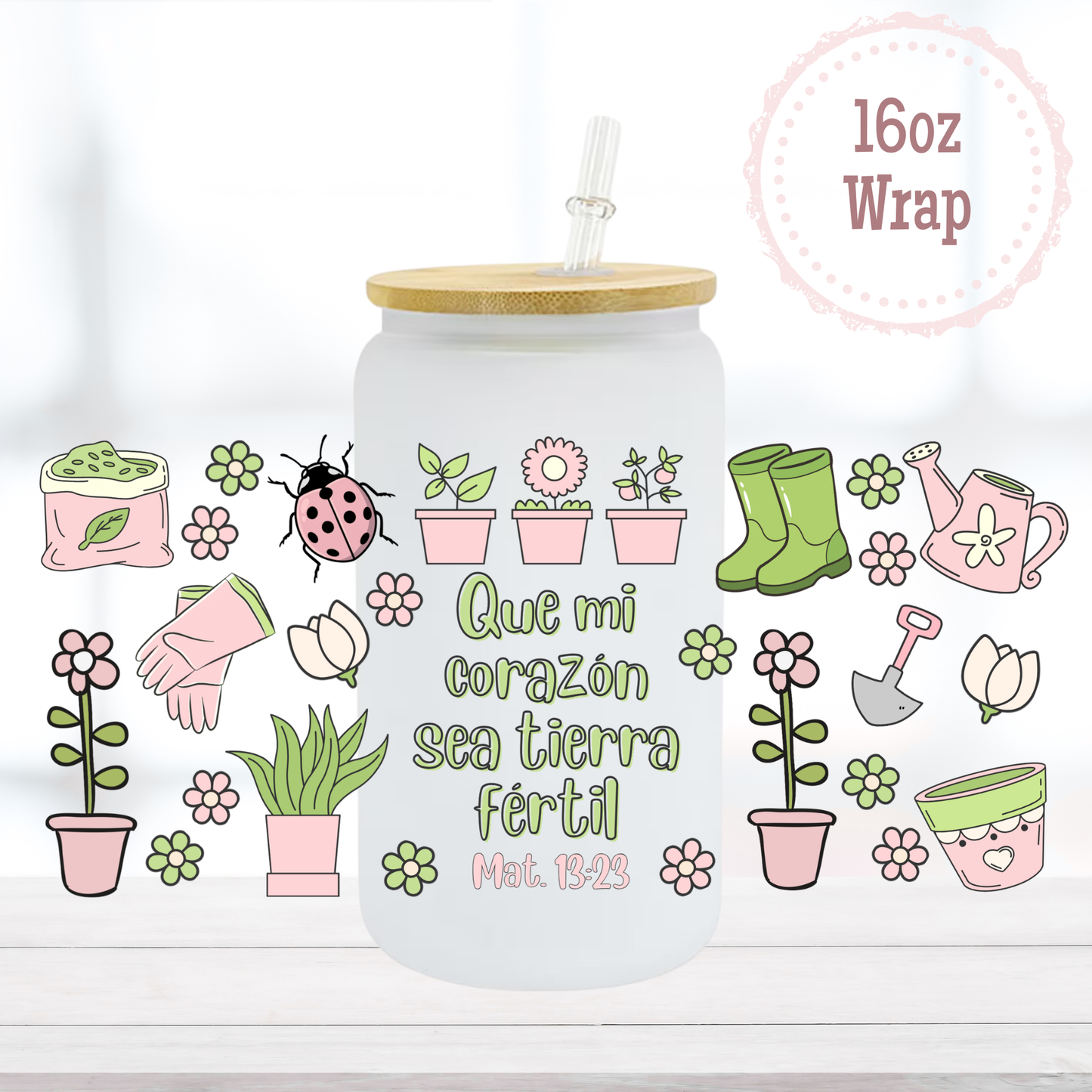 Tierra Fértil 16oz UVDTF Cup Wrap
