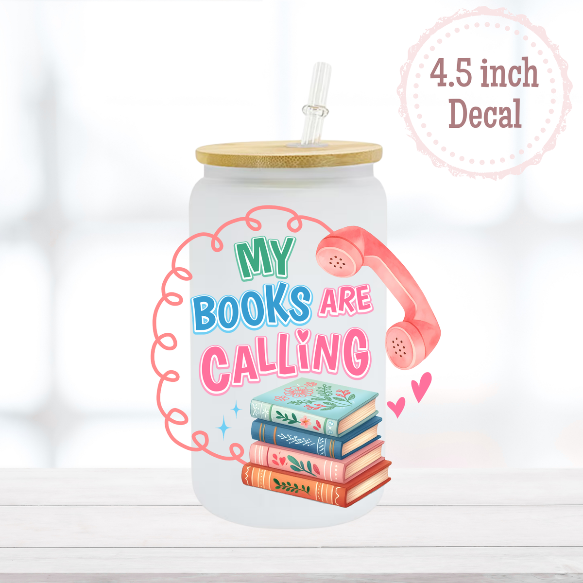 Books are Calling UVDTF Decal
