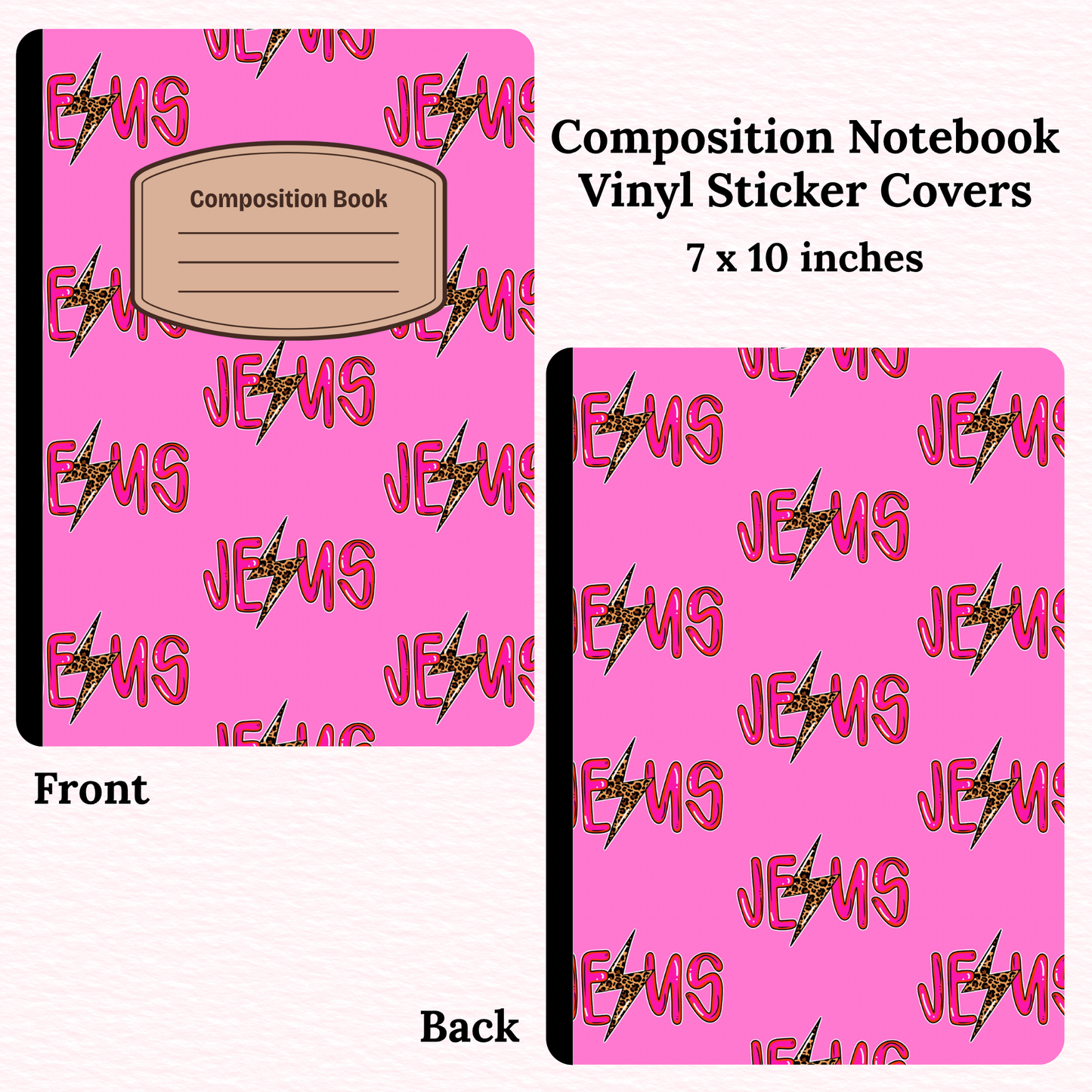 Jesus Composition Notebook Vinyl Cover