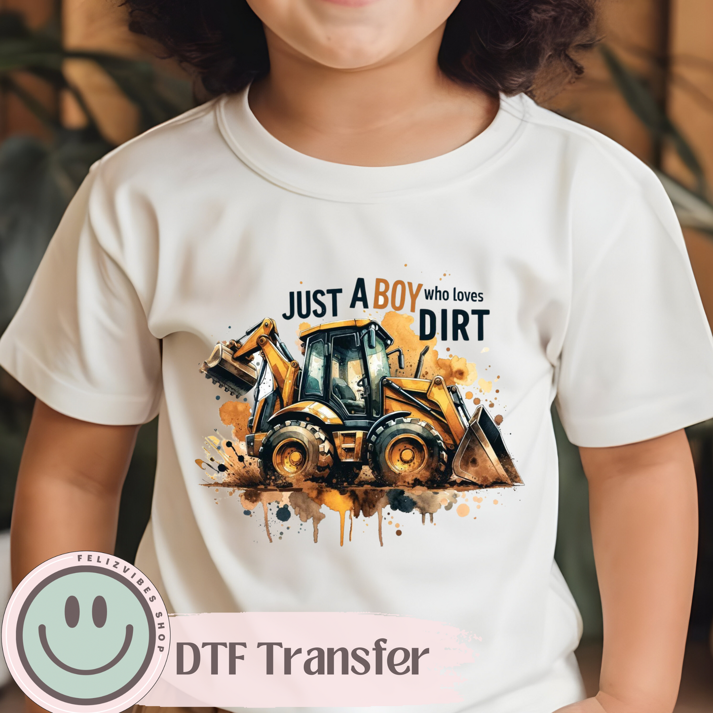 Loves Dirt Kids DTF Print