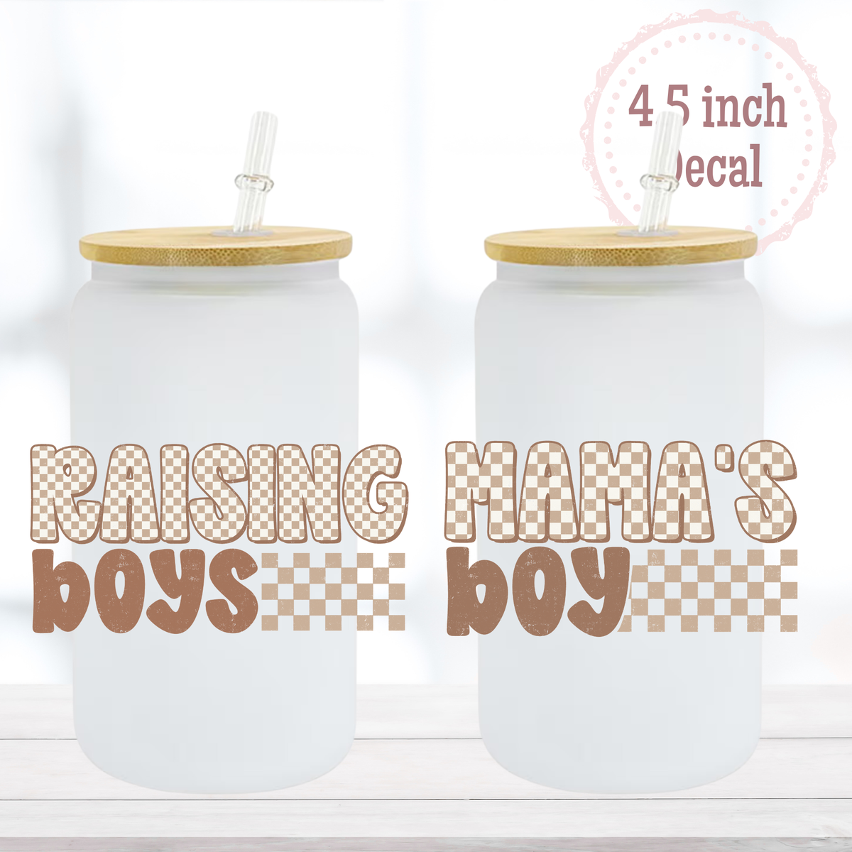 Raising Boys Matching UVDTF Decal