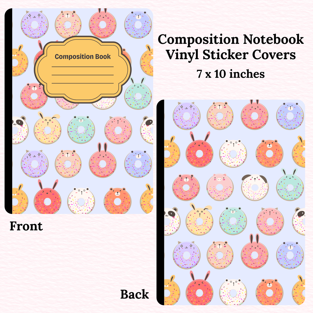 Donuts Composition Notebook Vinyl Cover