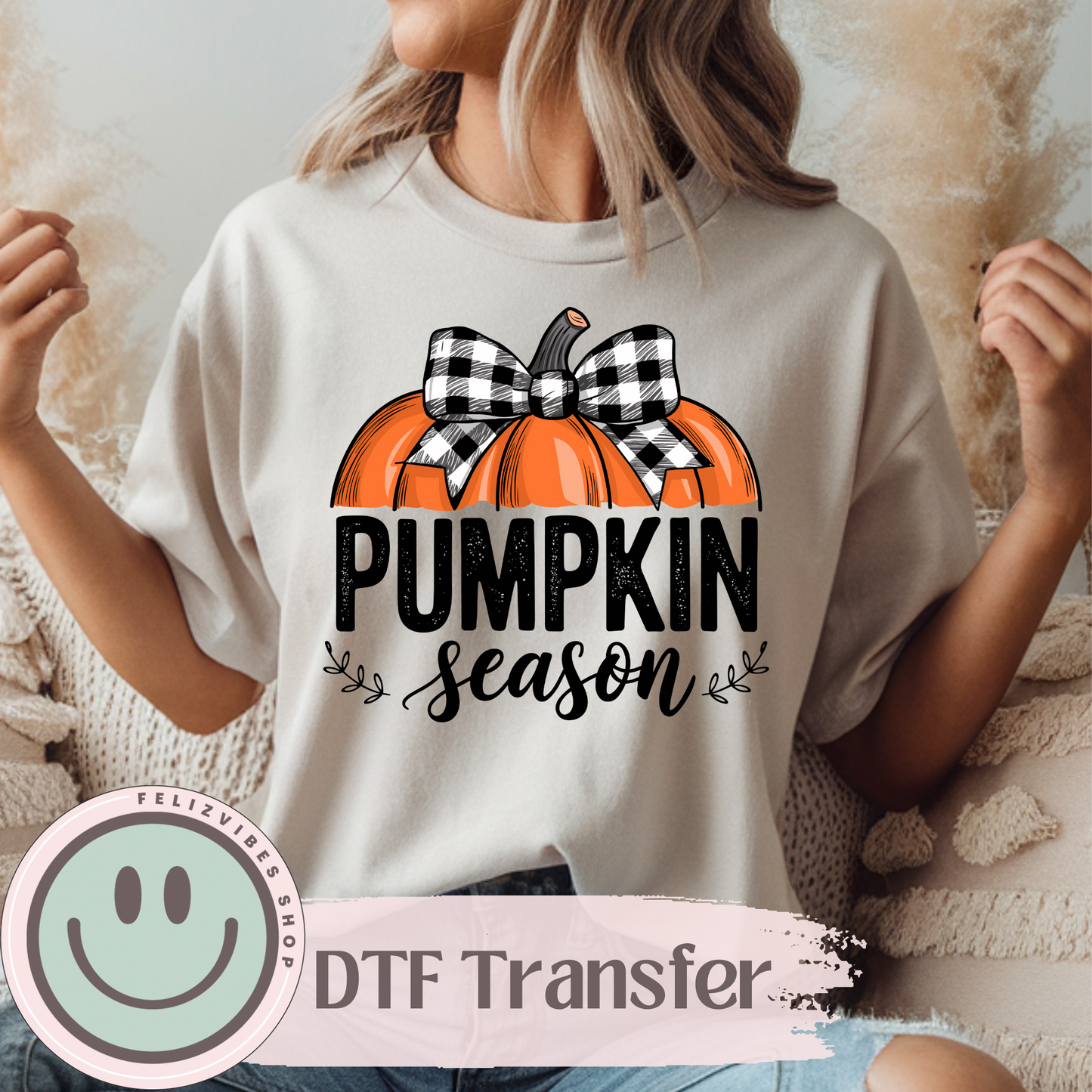 Pumpkin Season DTF Print