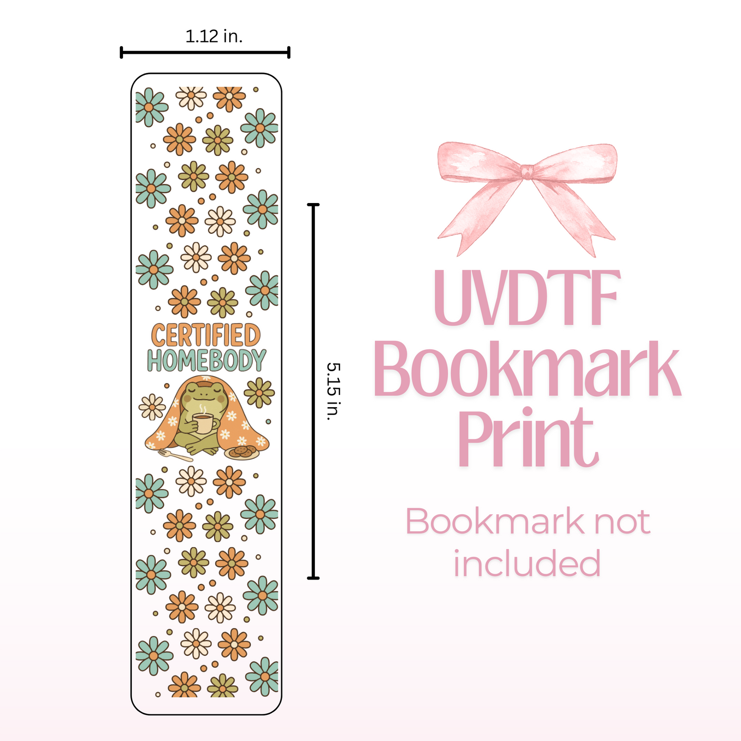 Homebody Double Sided Bookmark