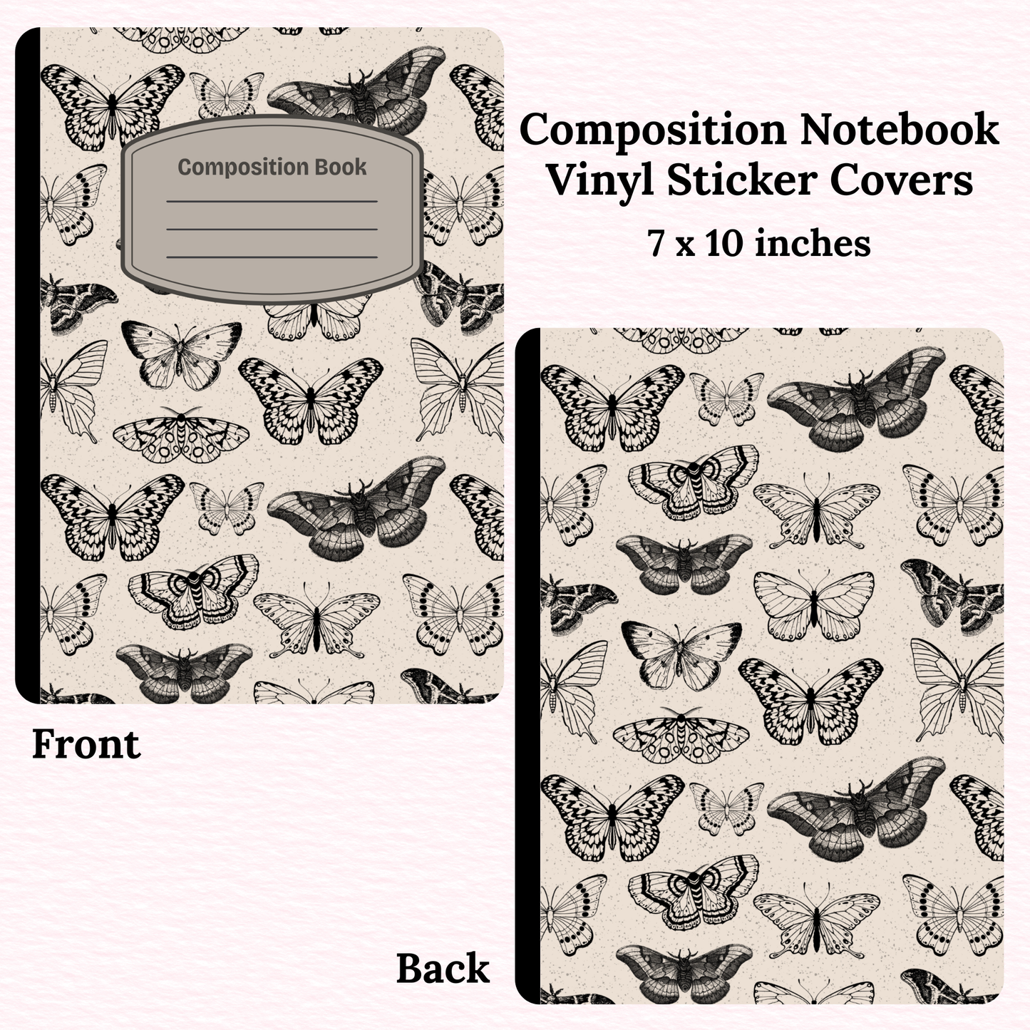 Butterflies Composition Notebook Vinyl Cover