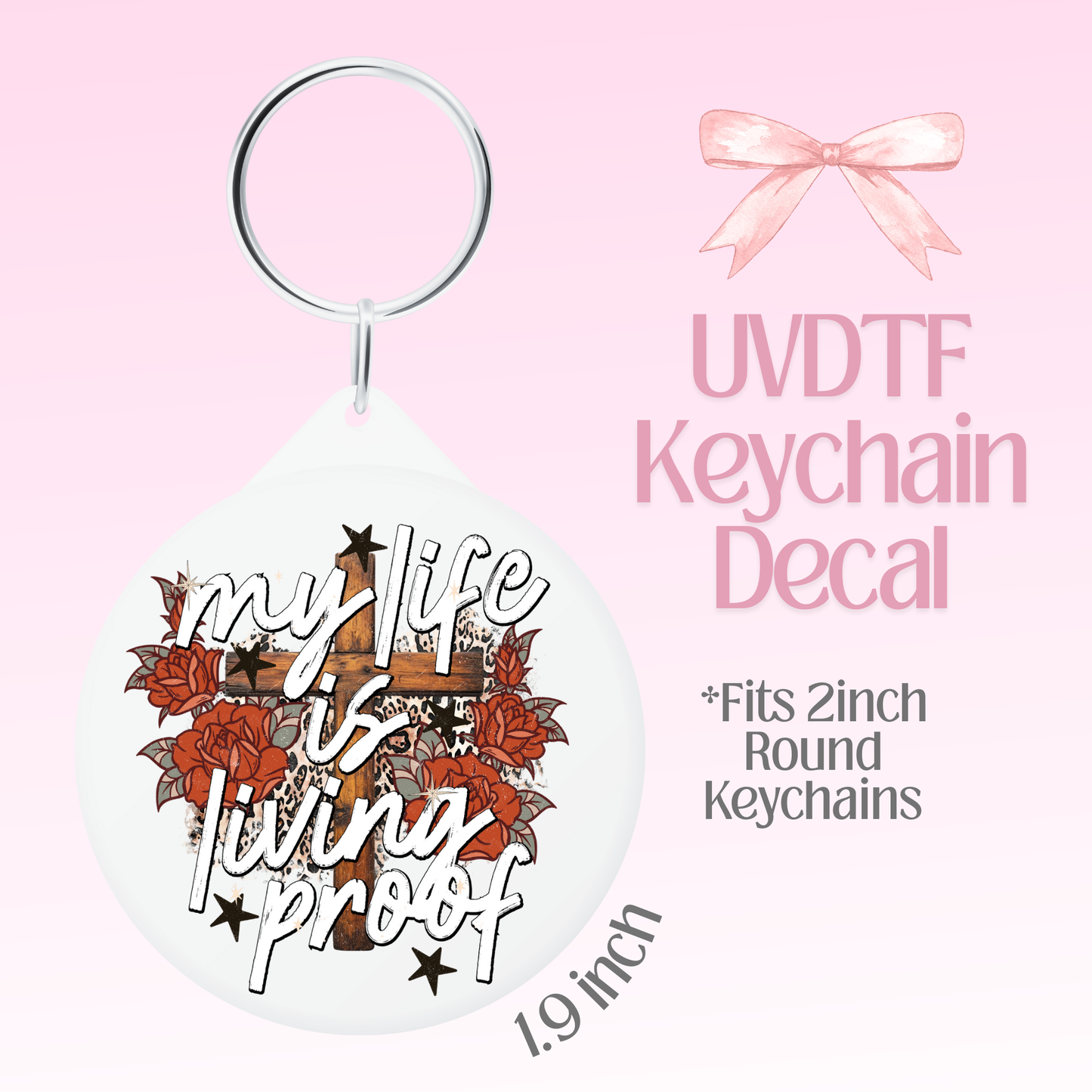 Living Proof Round Keychain Decal