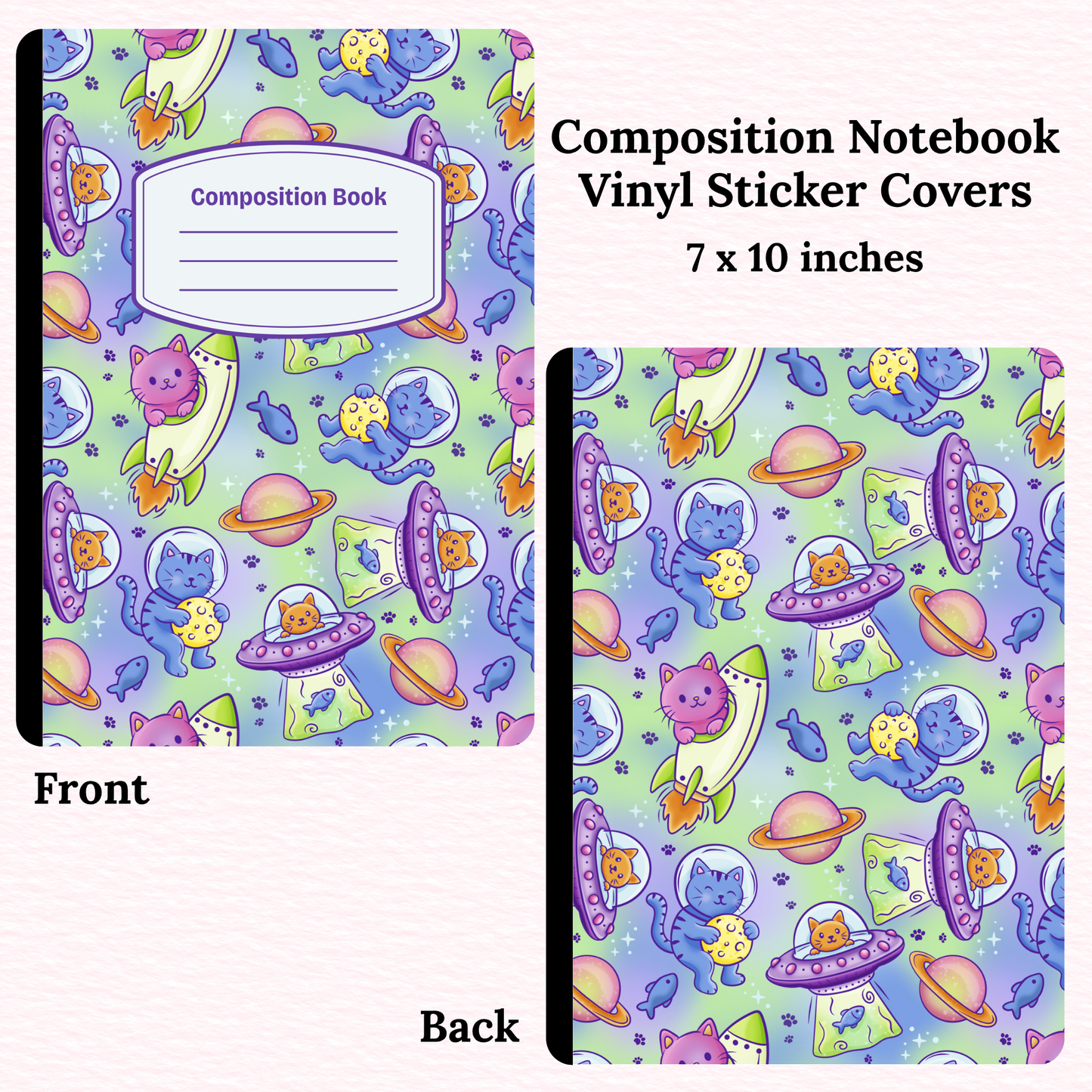 Space Animals Composition Notebook Vinyl Cover