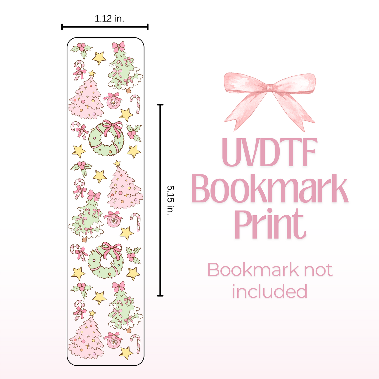 Pastel Trees Double Sided Bookmark