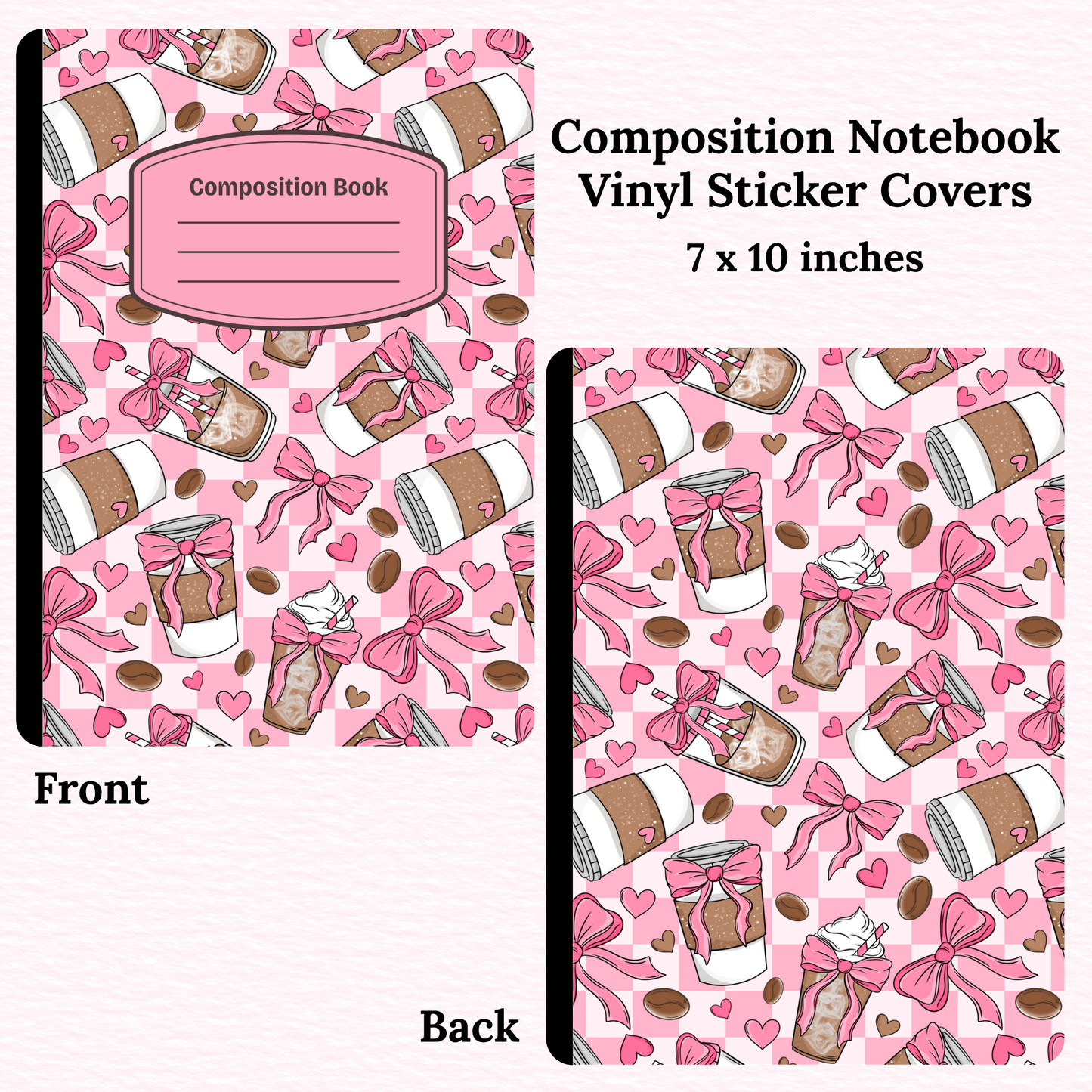 Coffee Composition Notebook Vinyl Cover