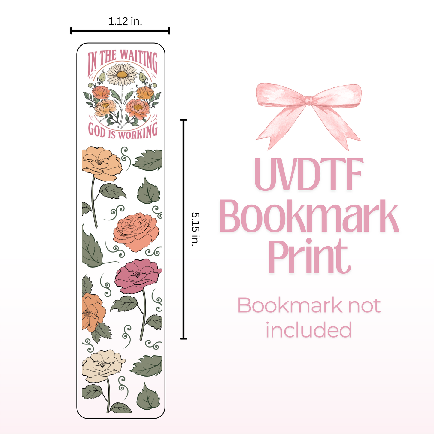 In the Waiting Double Sided Bookmark