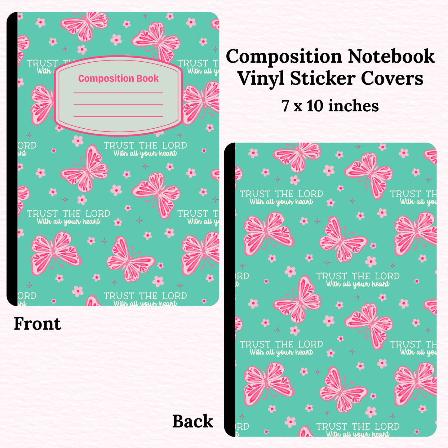 Trust the Lord Composition Notebook Vinyl Cover