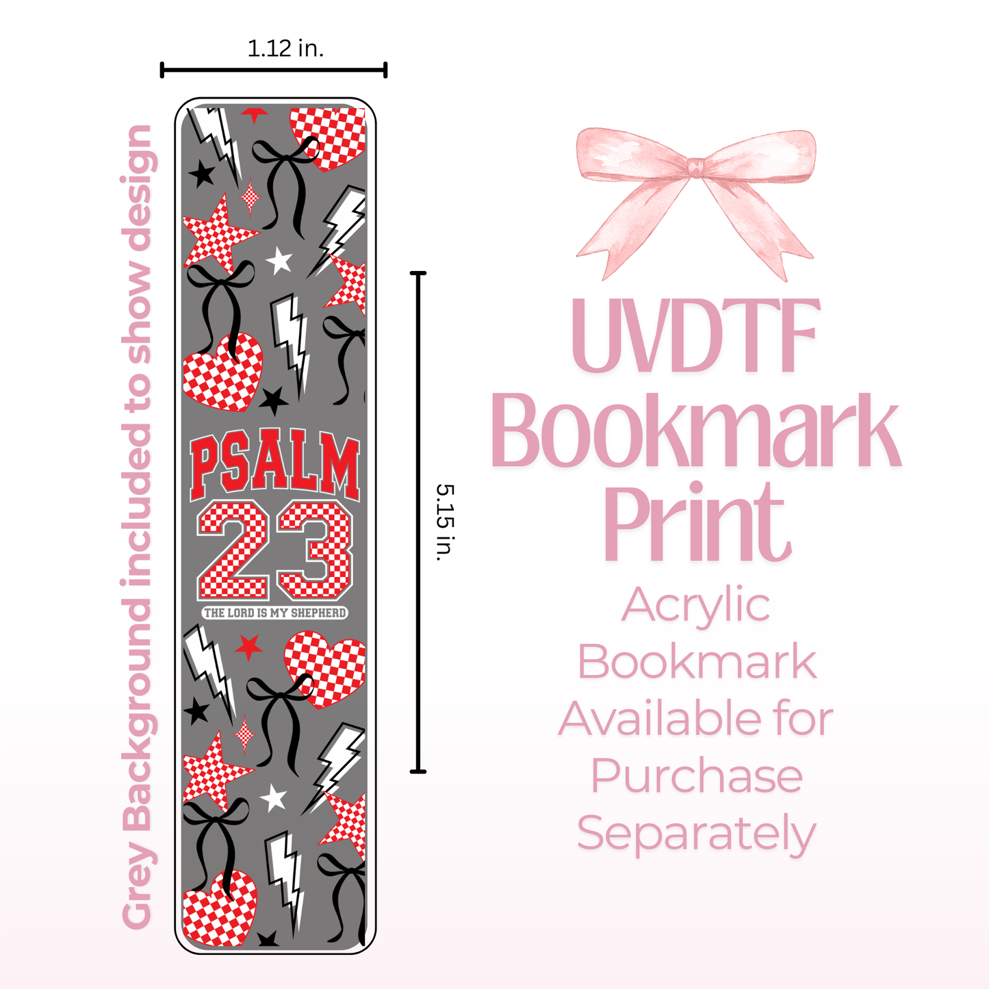 Psalm 23 Double Sided Bookmark