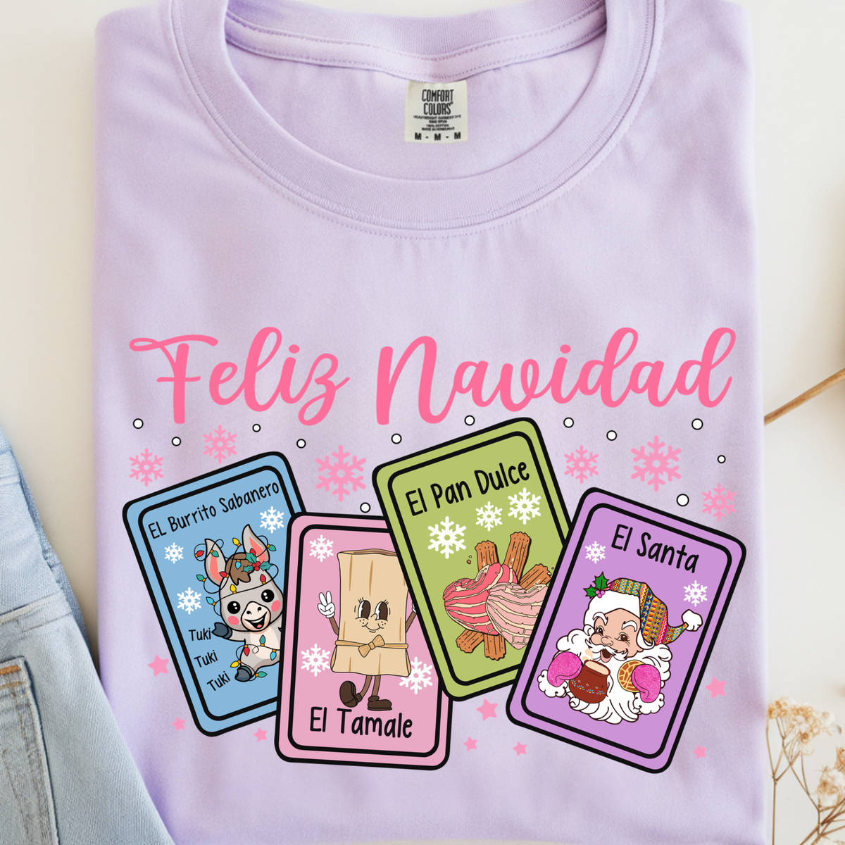 Feliz Navidad Loteria DTF Transfer
