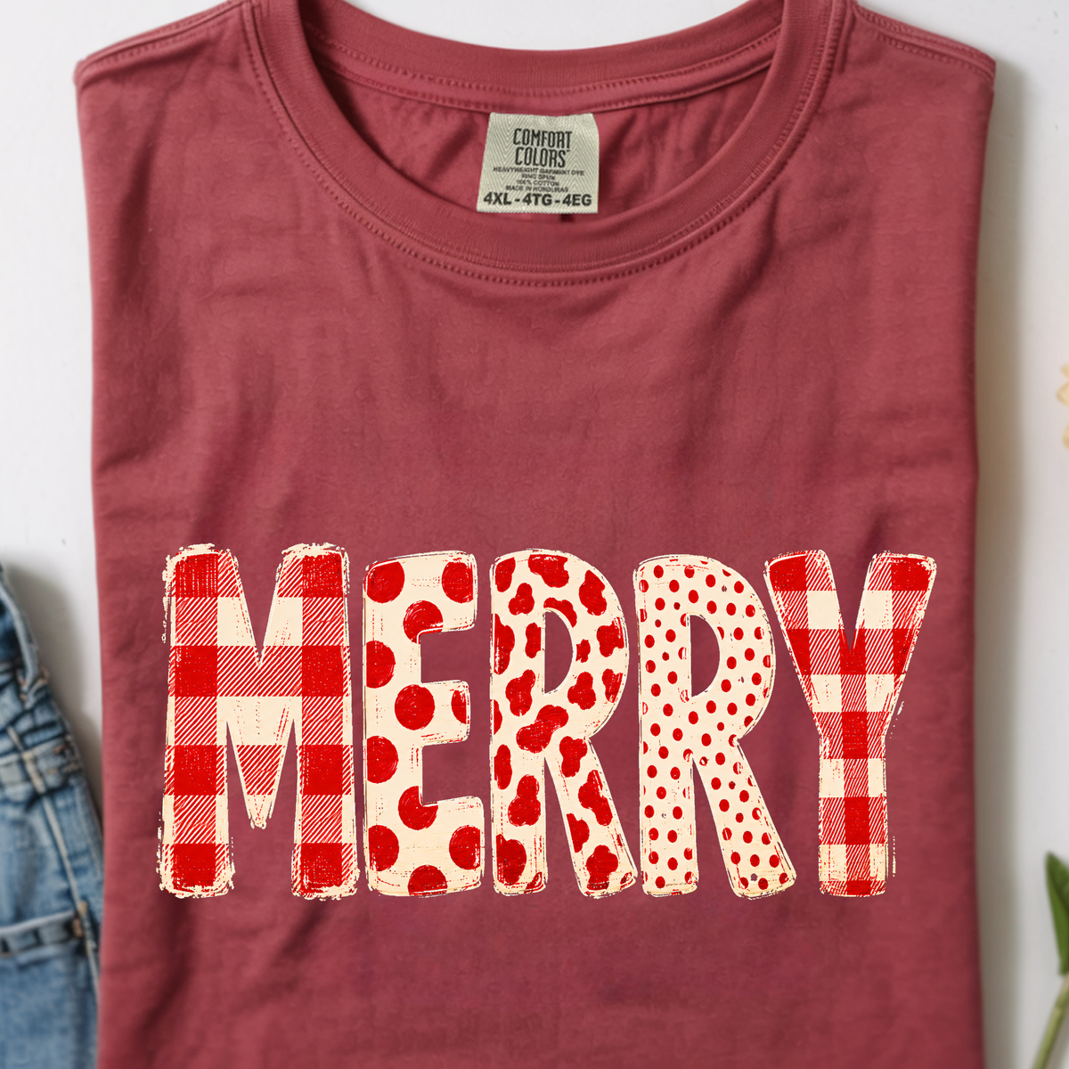 Merry DTF Print