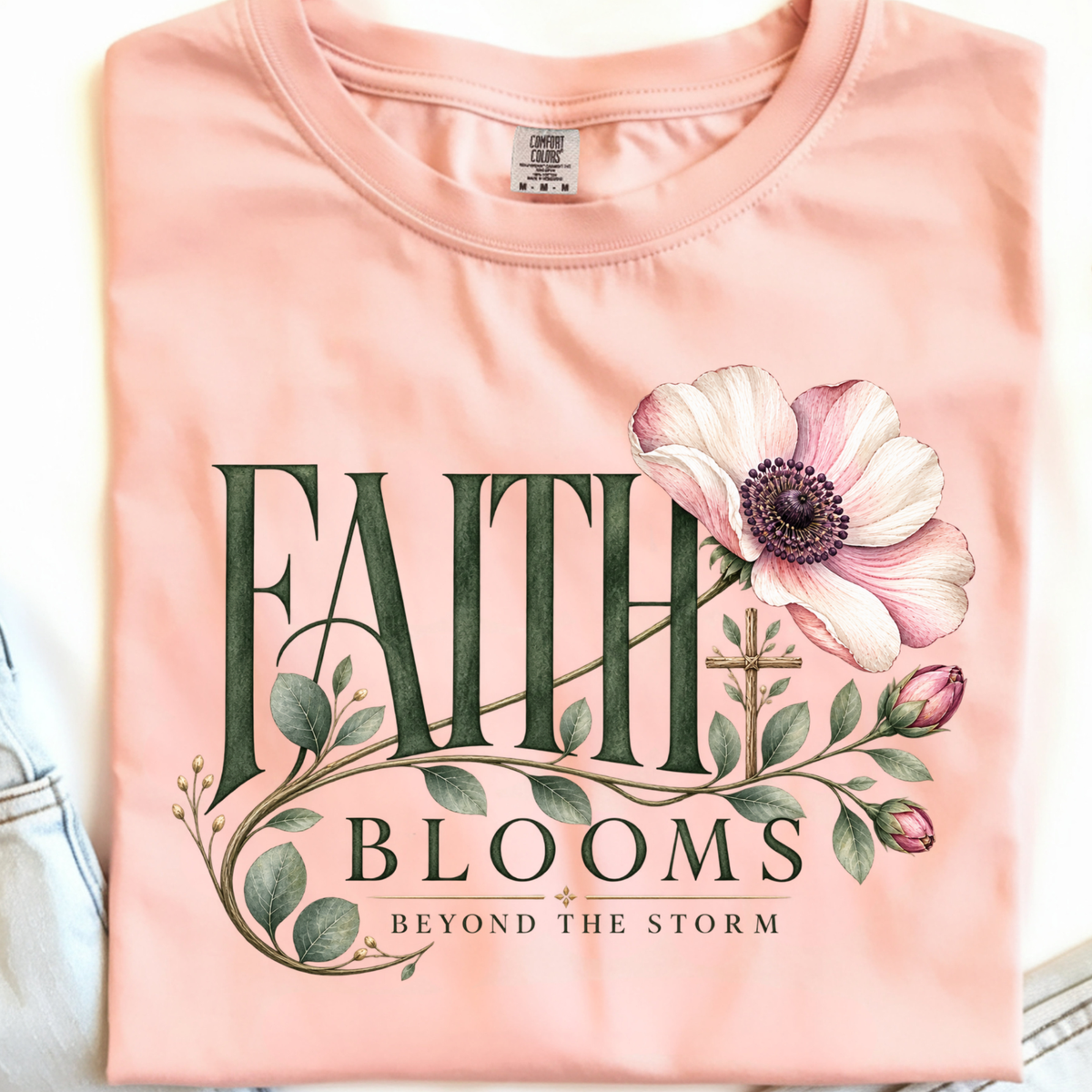 Faith Blooms DTF Print