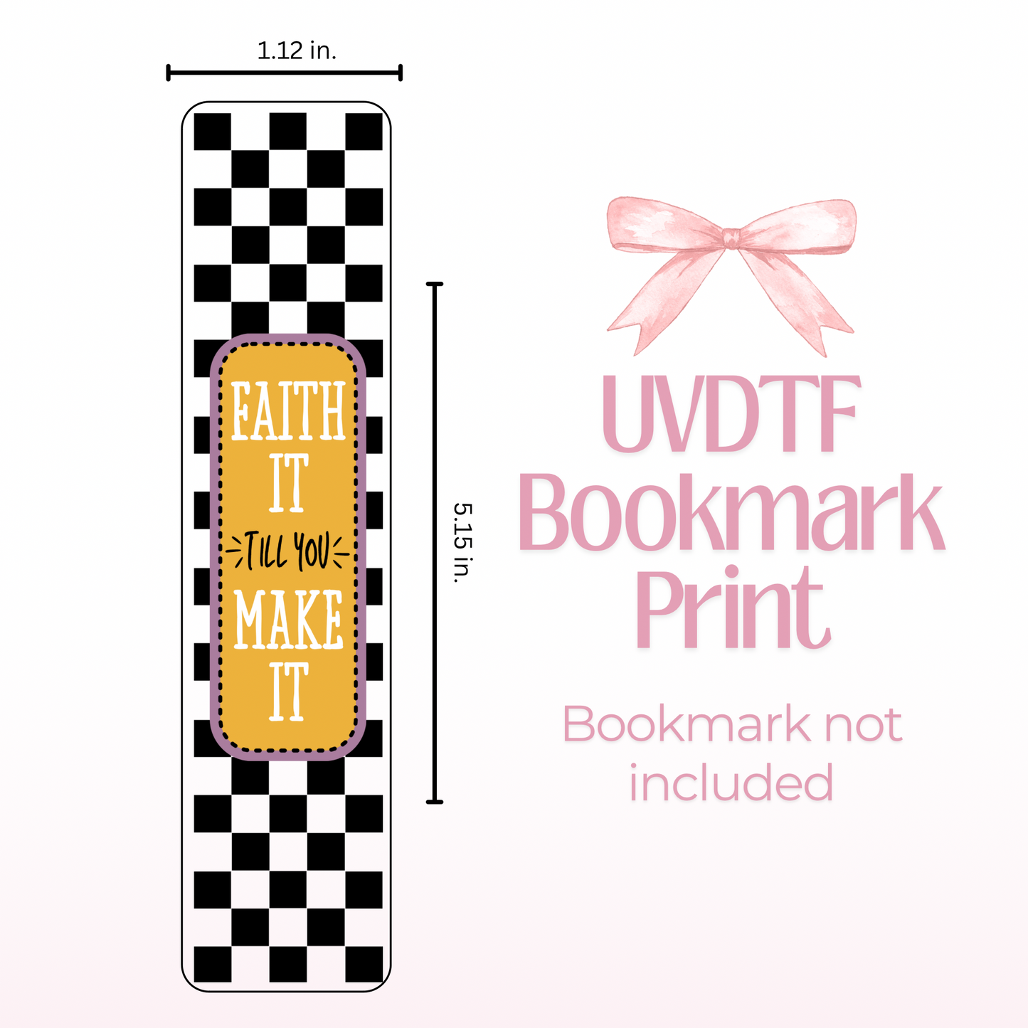 Faith It Double Sided Bookmark