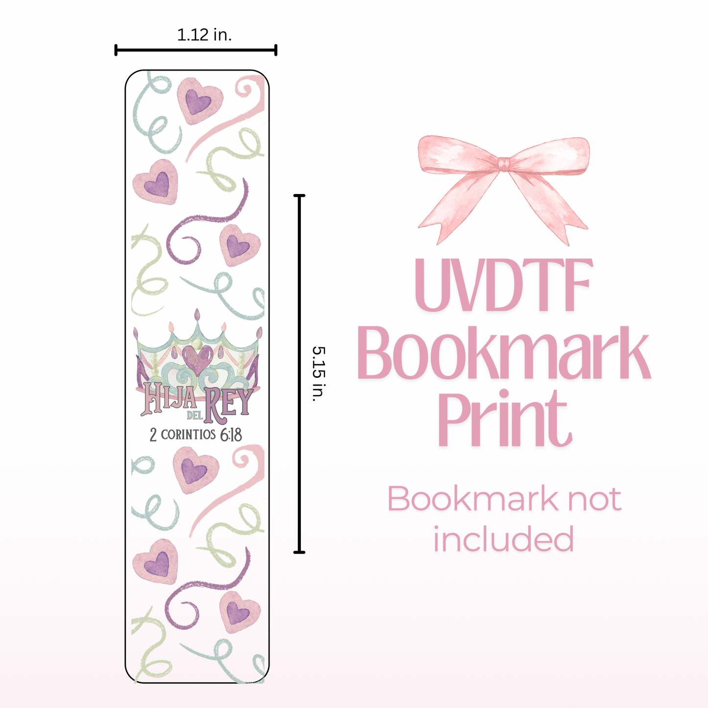 Hija Del Rey Double Sided Bookmark