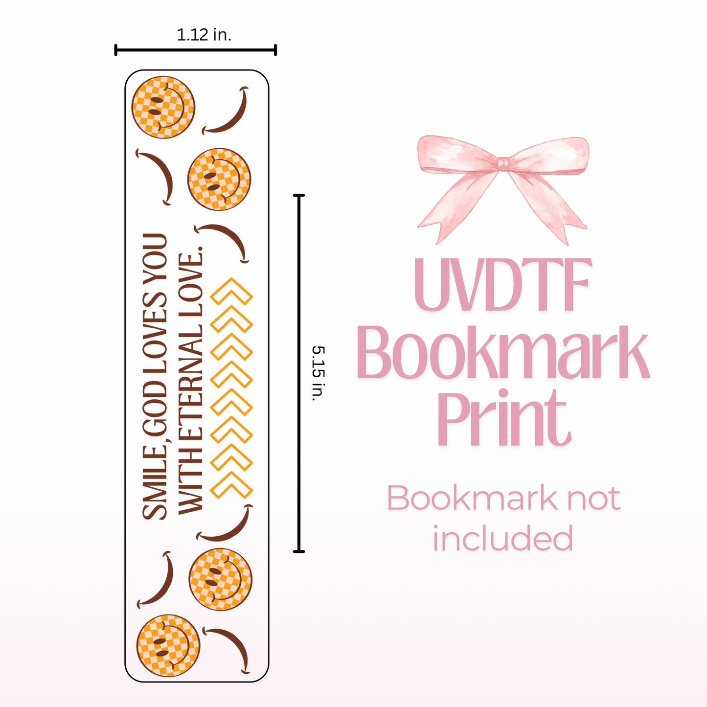 Smile God Loves You Double Sided Bookmark