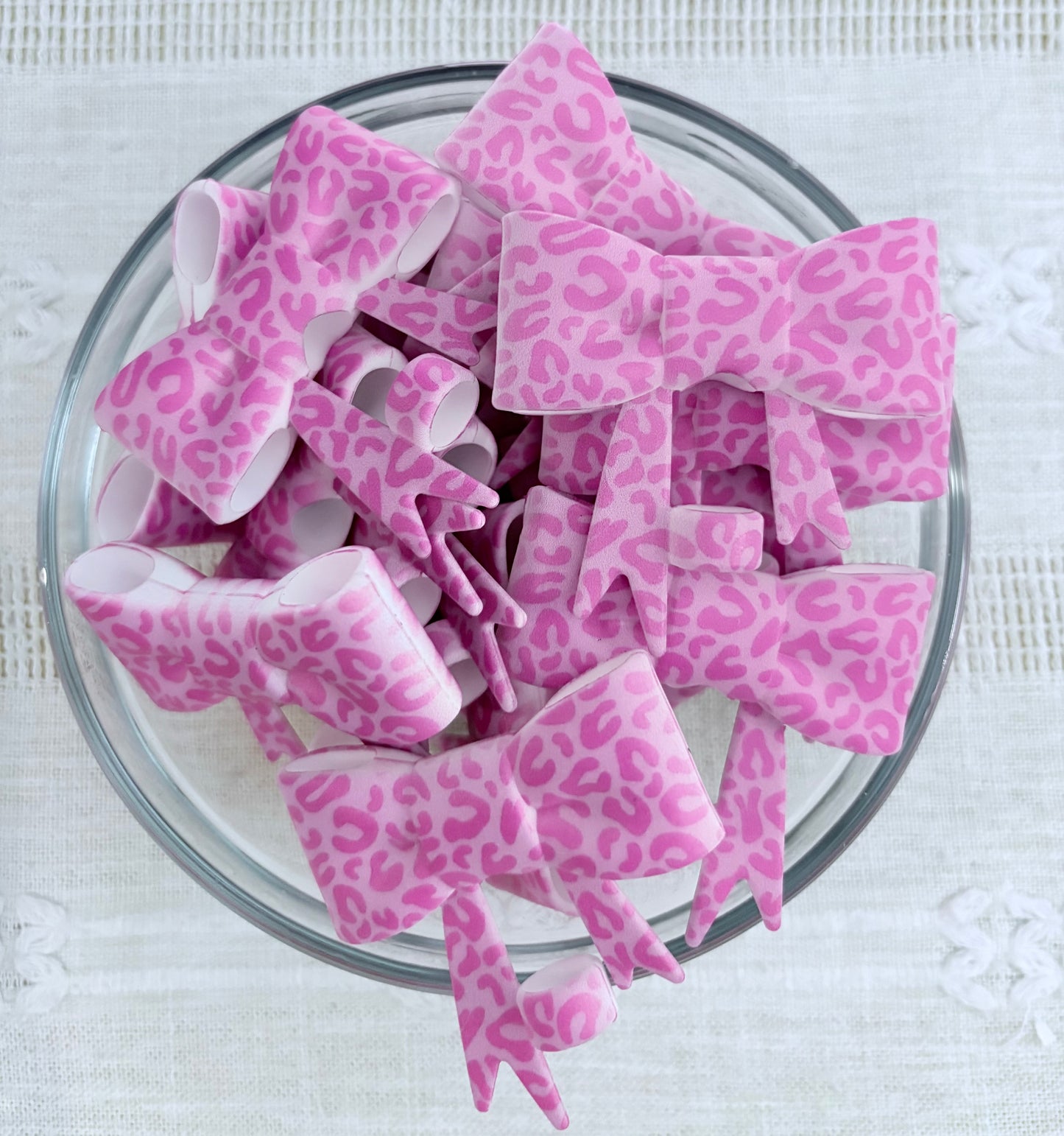 Pink Cheetah Silicone Straw Topper