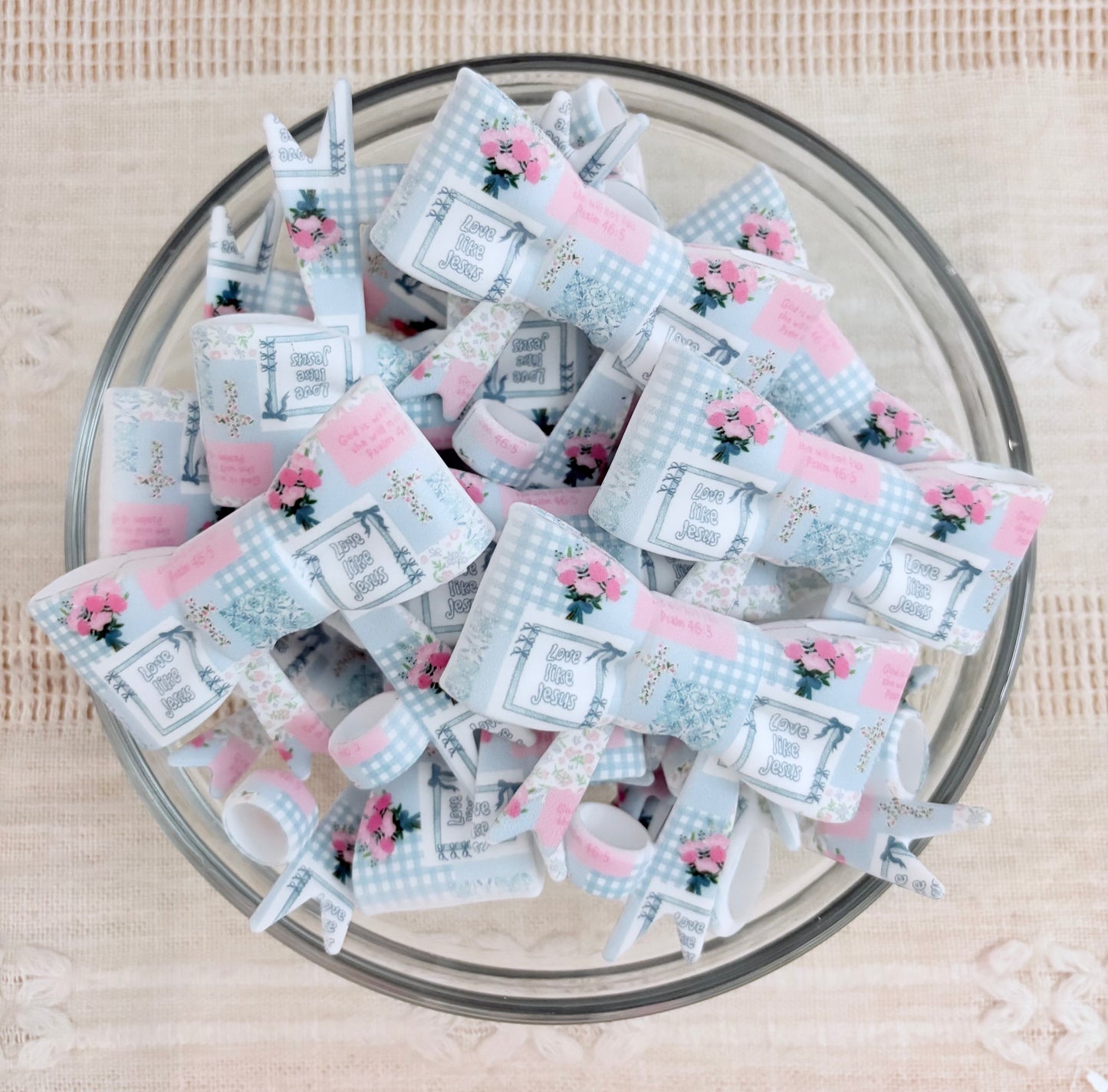 Love Like Jesus Silicone Straw Topper
