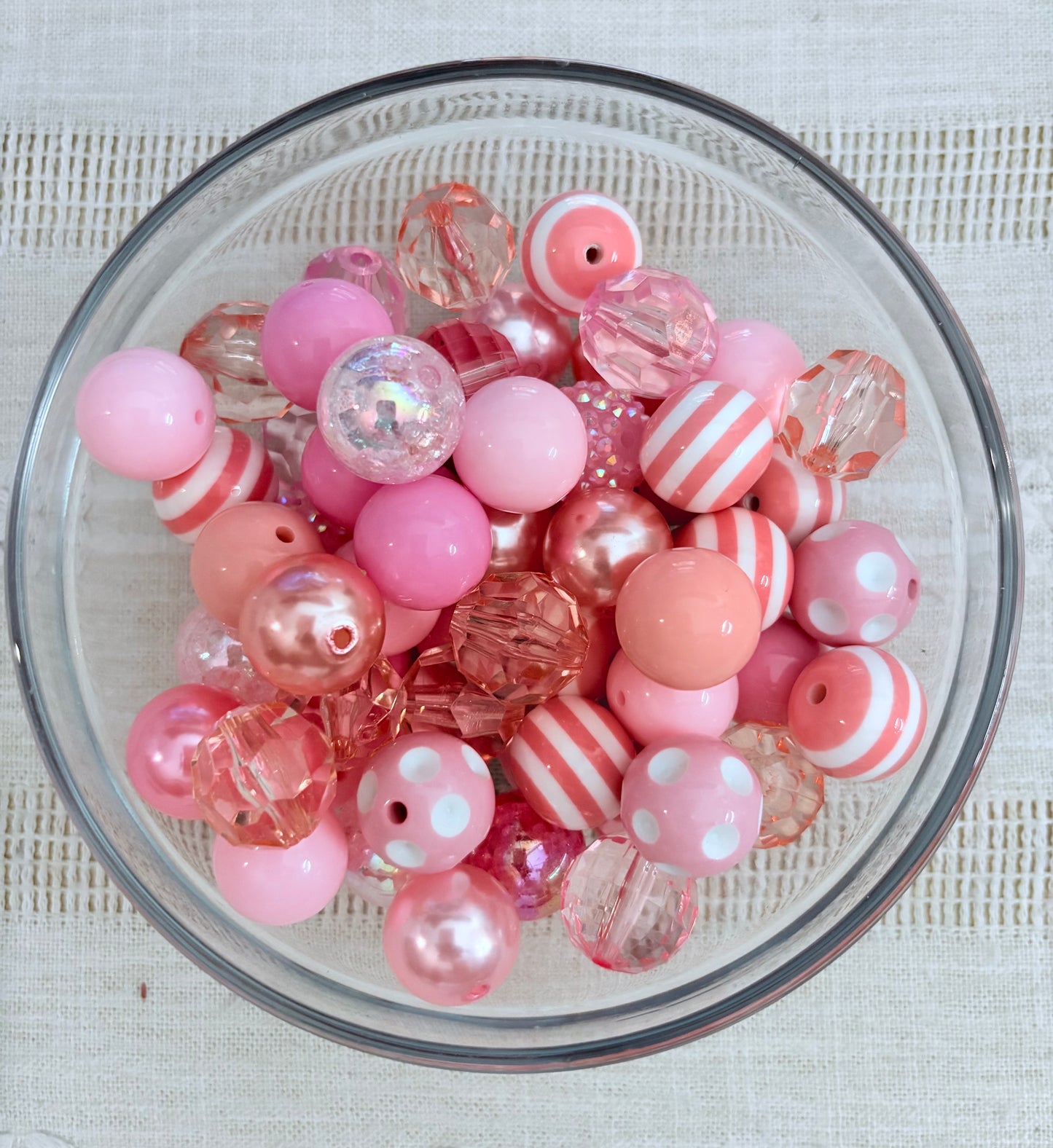 Light Pink 20mm Bead Mix(6pcs)