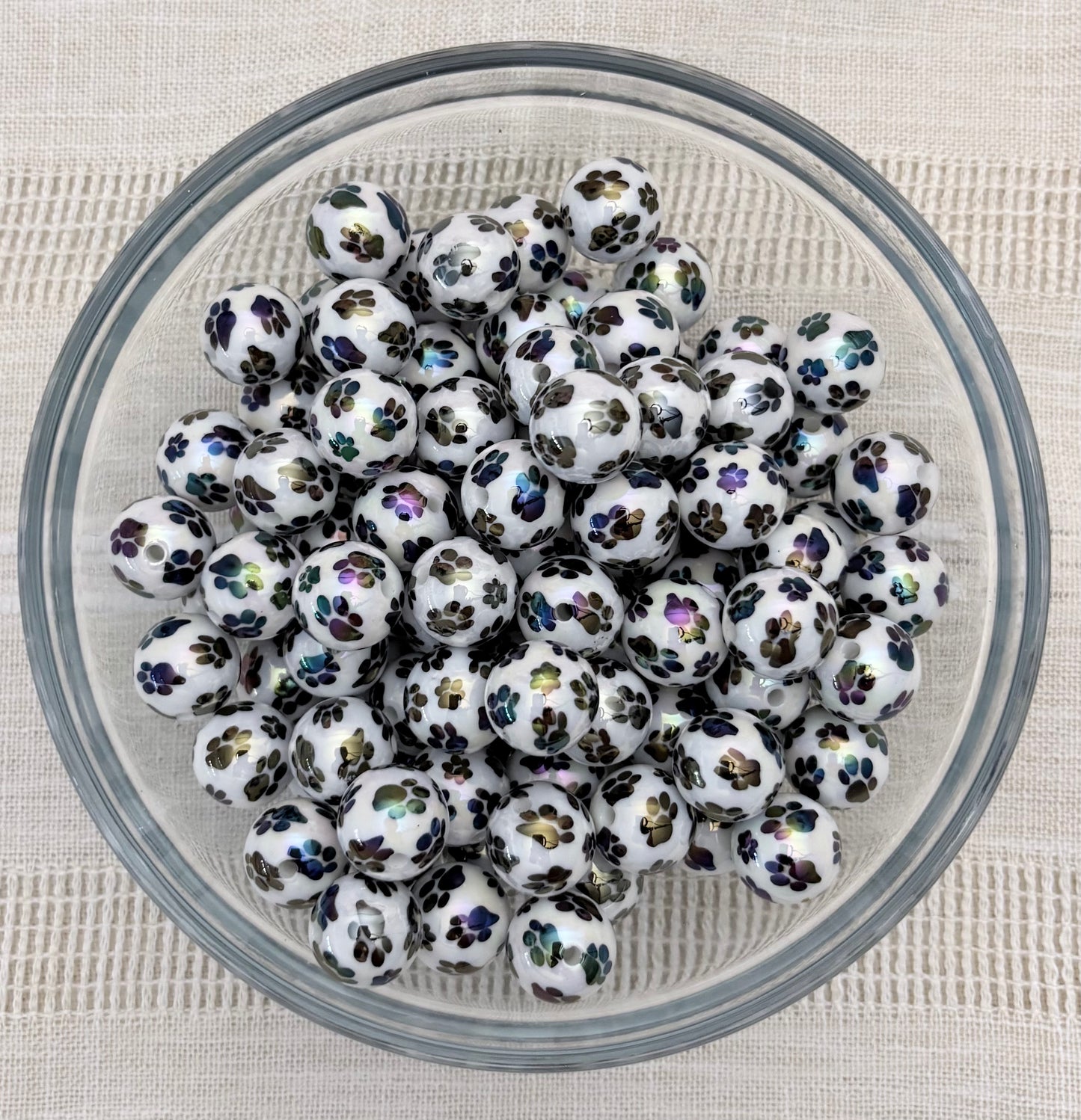 Paws 16mm Acrylic Bead (Pack of 5)