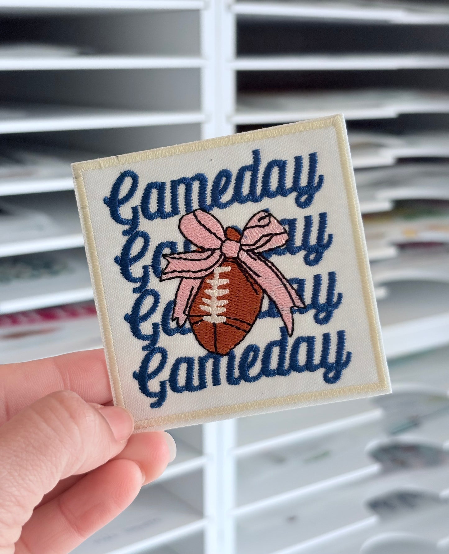 Football Coquette Gameday Small Patch