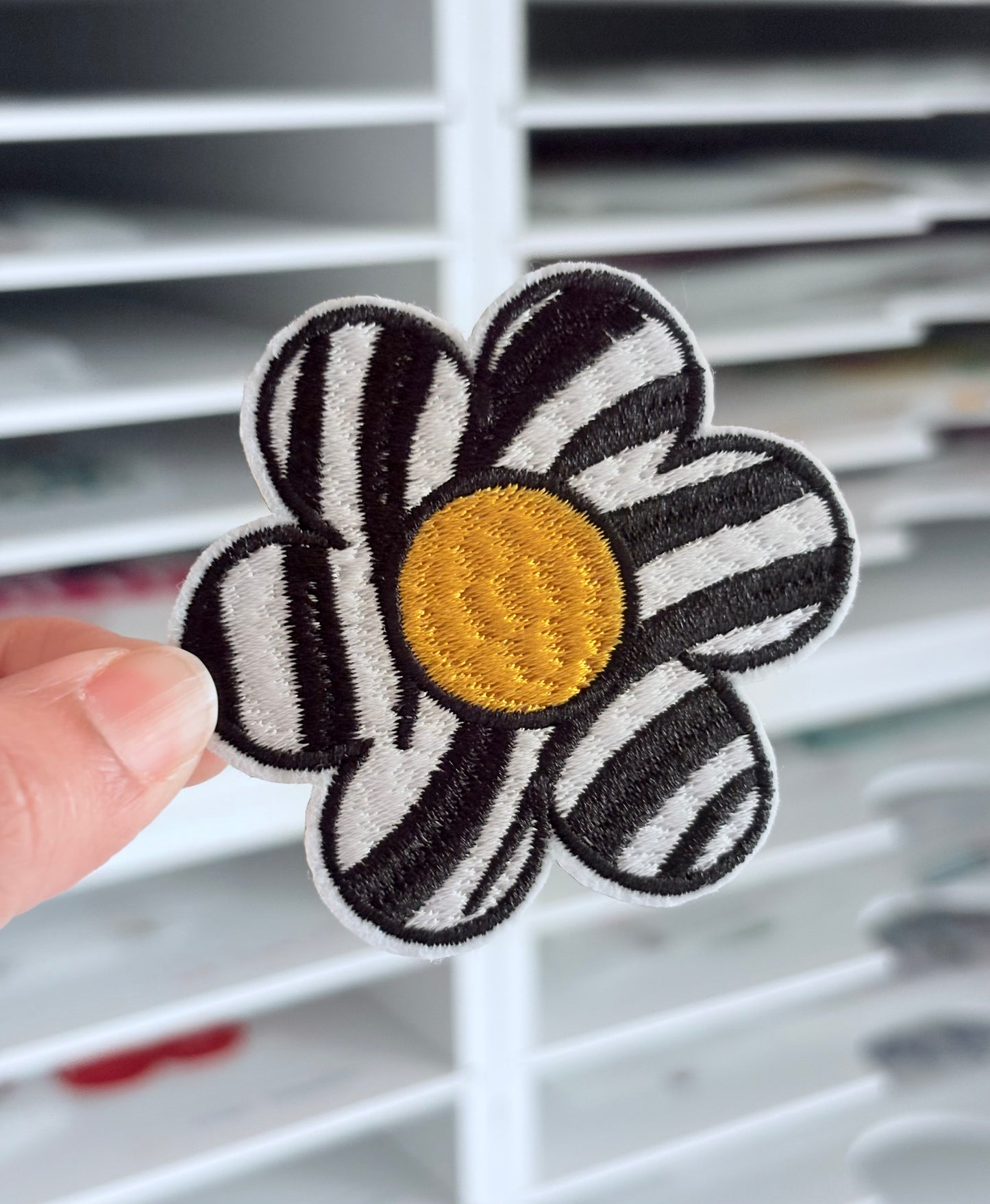 Animal Print Flower Small Patch