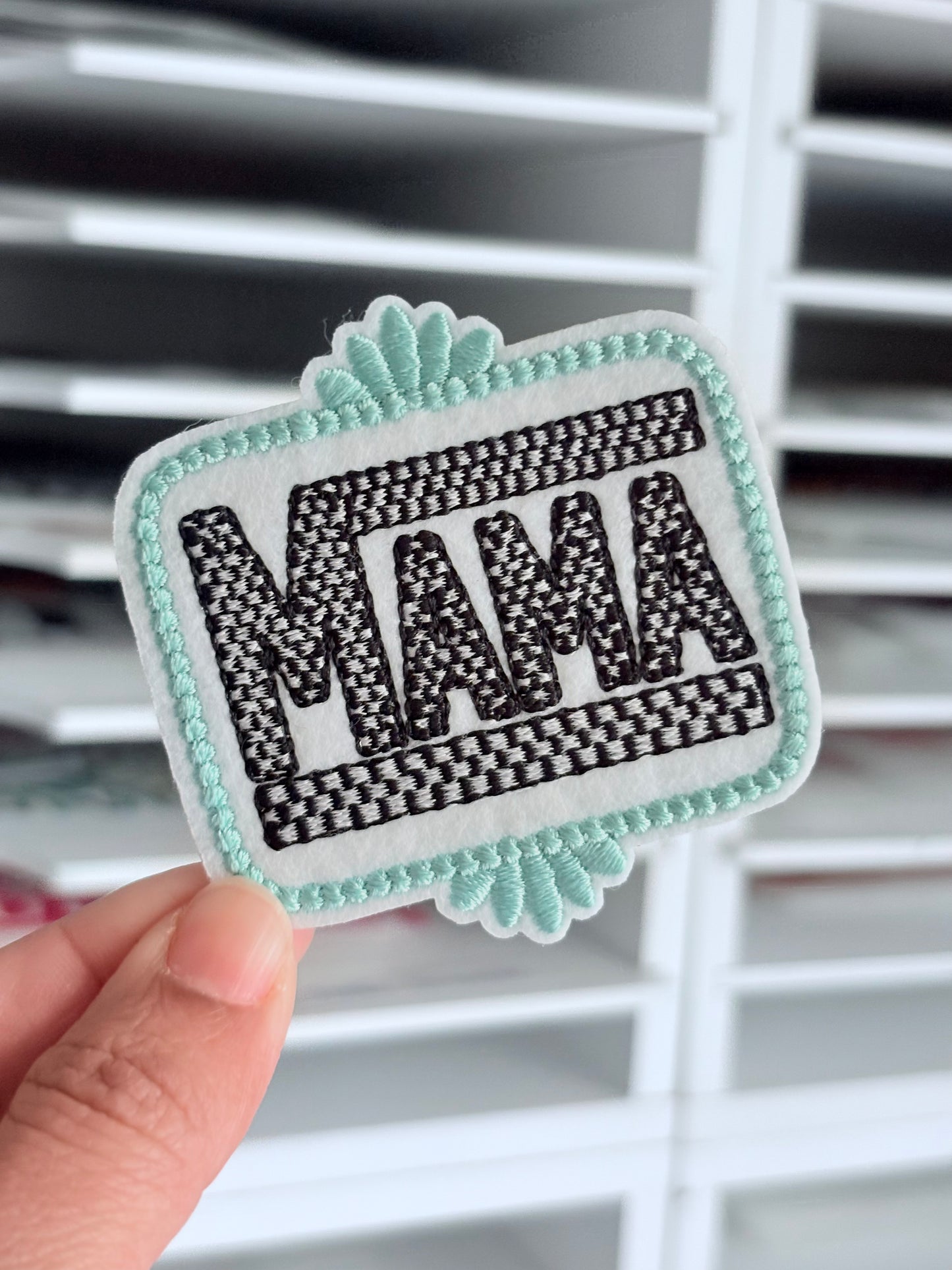 Checkered Mama Small Patch
